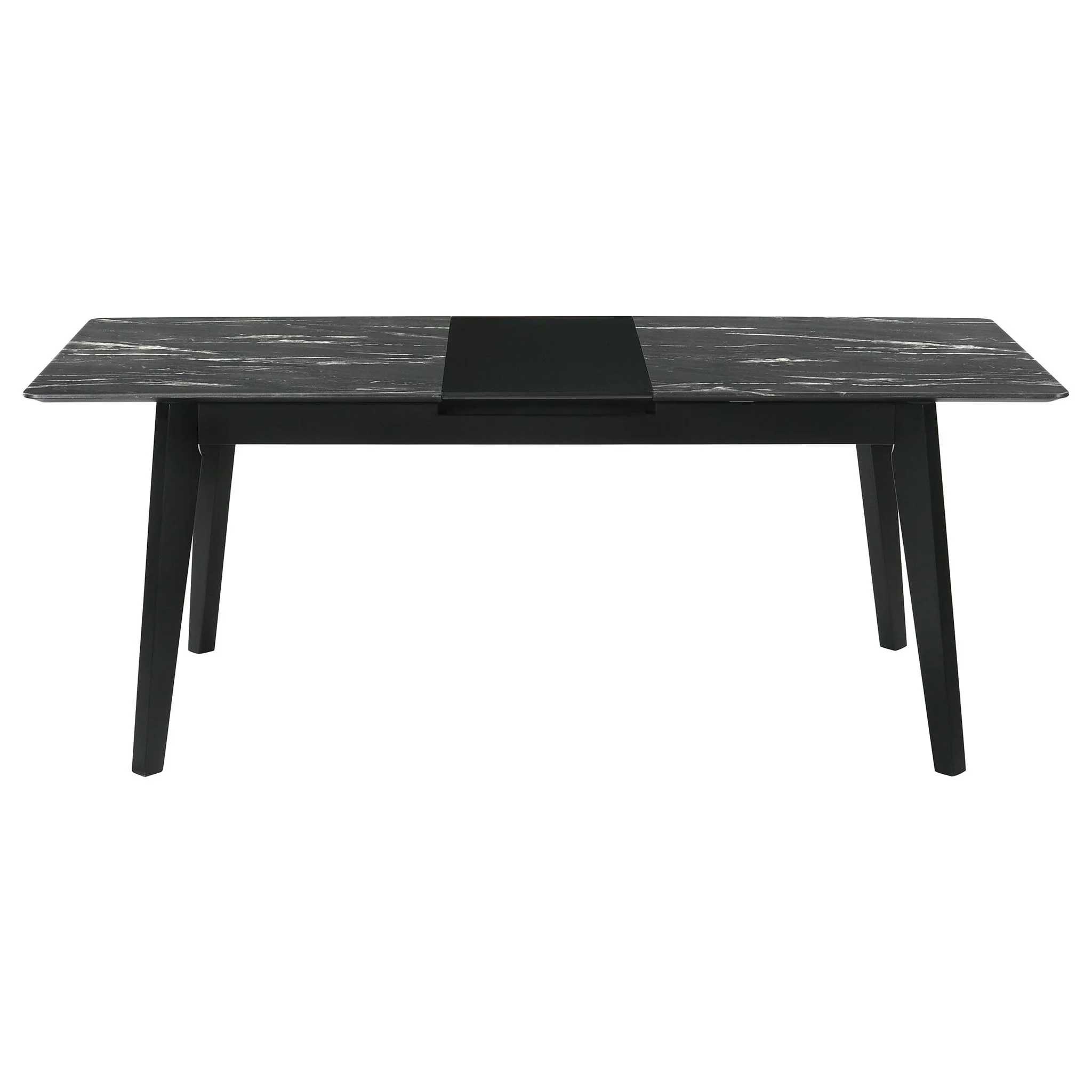 Crestmont 7-piece Extension Leaf Dining Table Set Black - Image 2