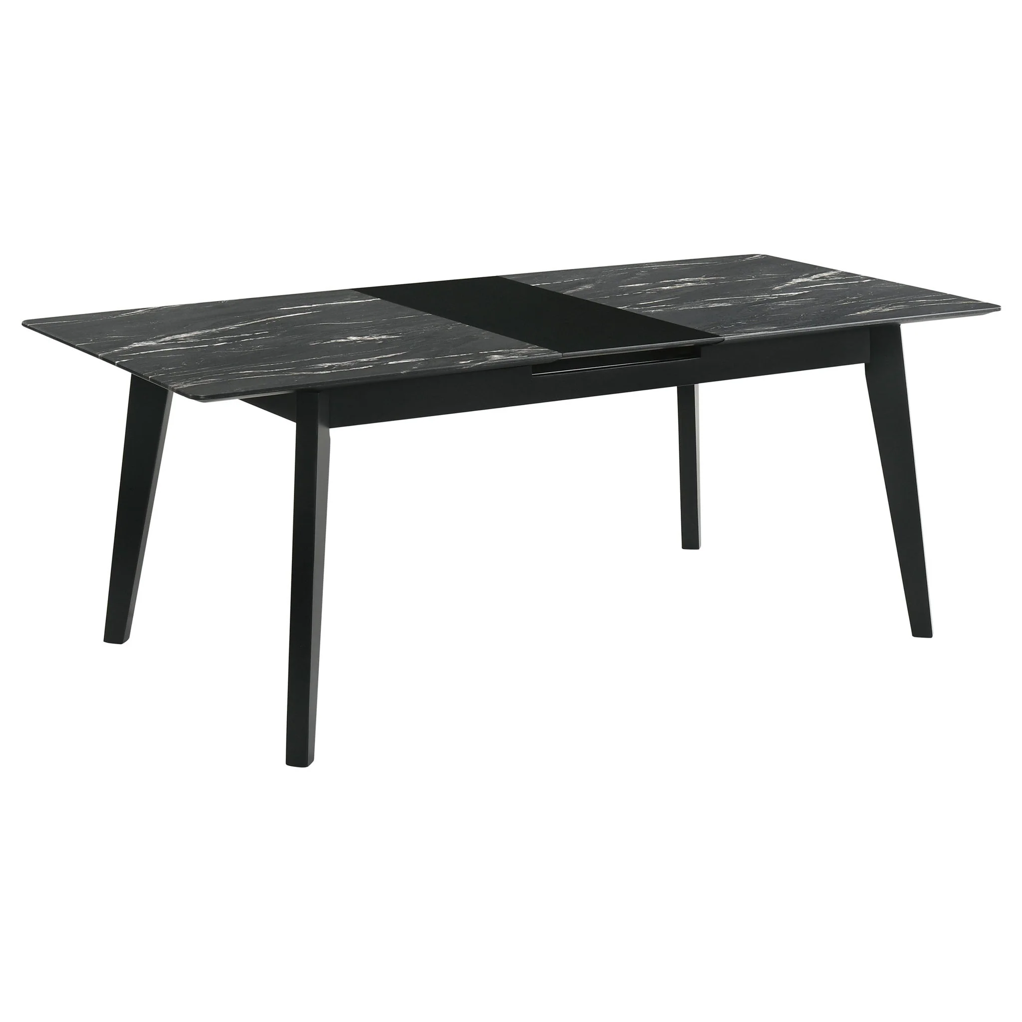 Crestmont 7-piece Extension Leaf Dining Table Set Black - Image 3