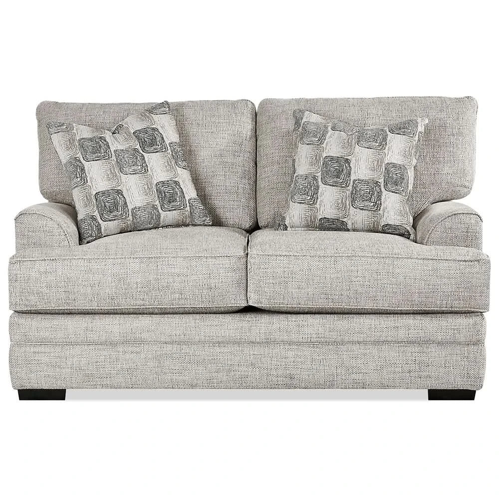 Crosby Dove Contemporary 2PC Living Room Set with Sofa and Loveseat - Image 7