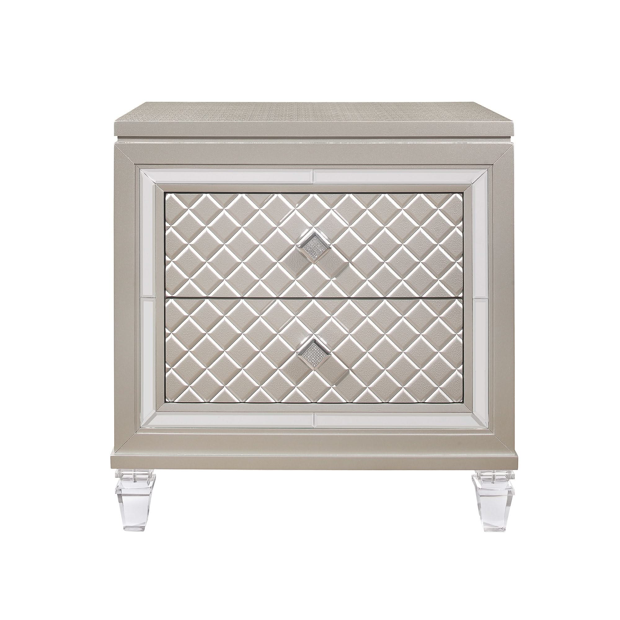 Cross - Glam Nightstand - Champagne - Image 3