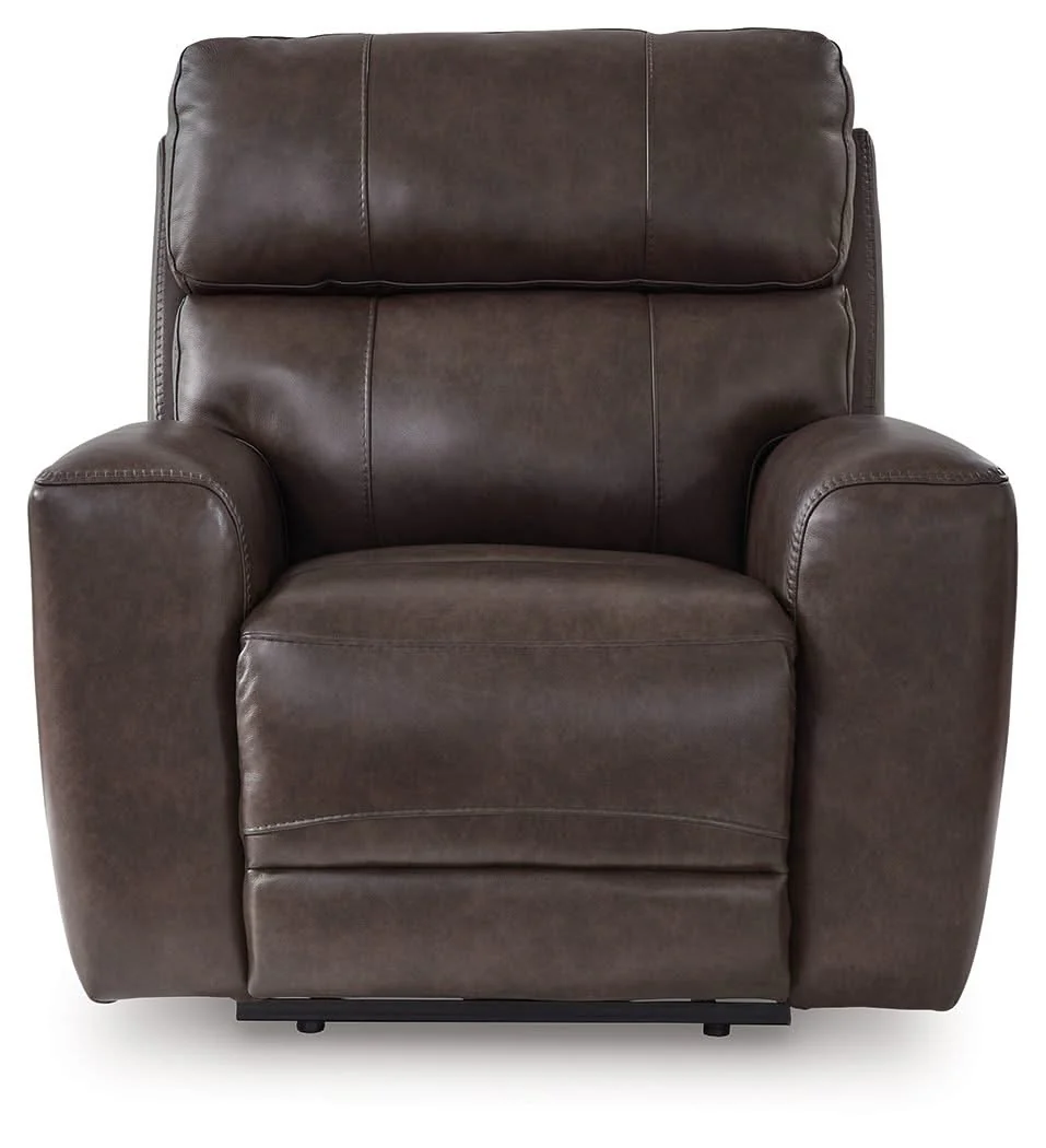 Crossplex - Power Recliner / Adjustable Headrest - Smoke - Image 3