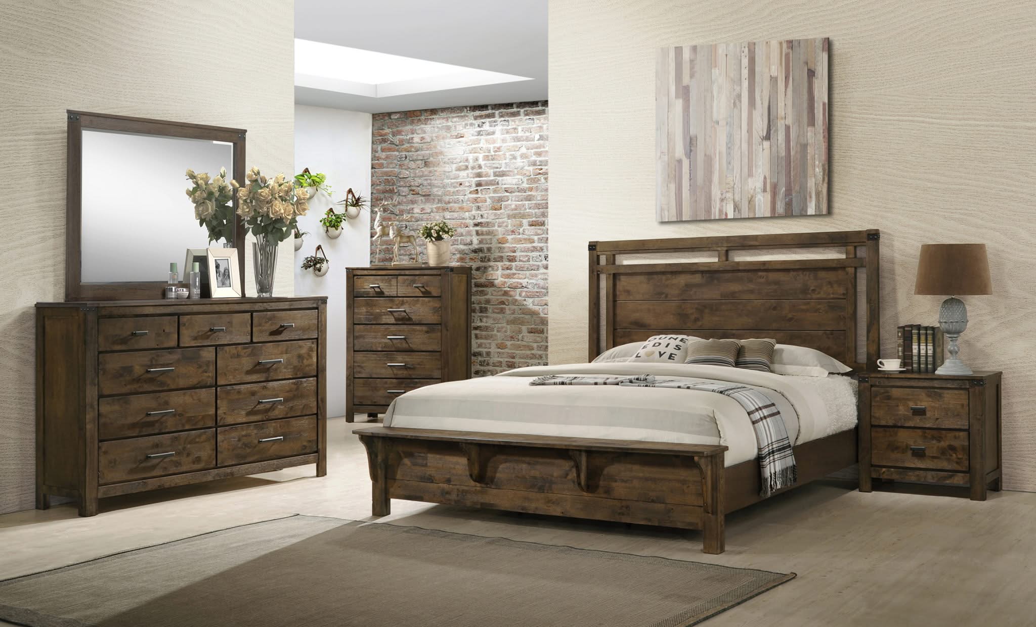 Curtis - Queen Panel Bed - Brown - Image 2
