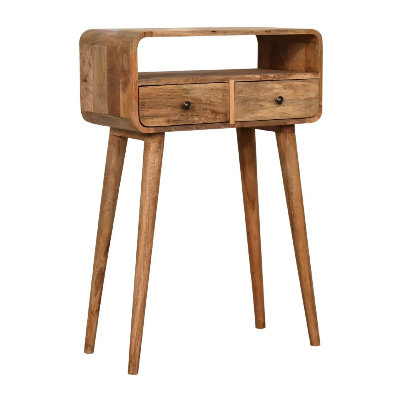 Curved Chestnut Console Table - Image 8