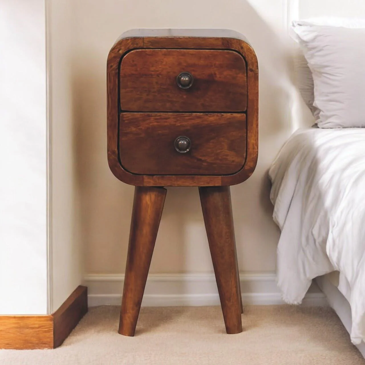 Curved Nightstand, - Image 3