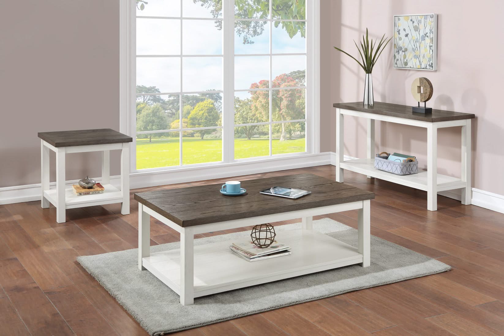 Dakota - Sofa Table - White - Image 3