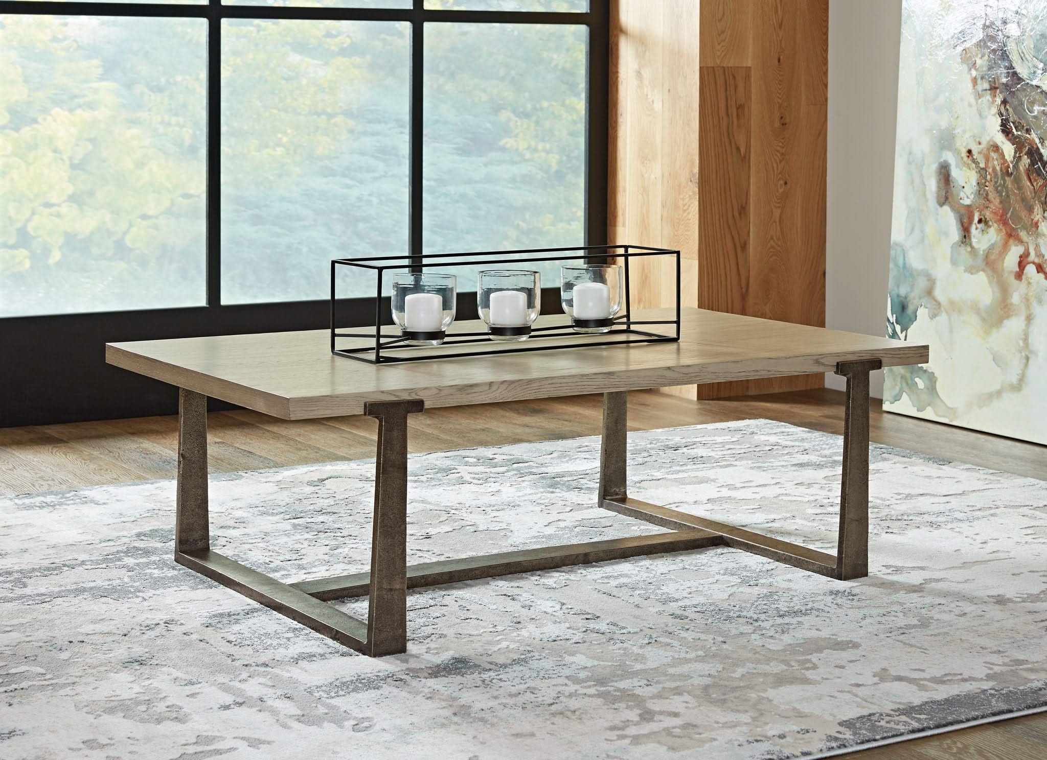 Dalenville - Rectangular Cocktail Table - Gray - Image 4