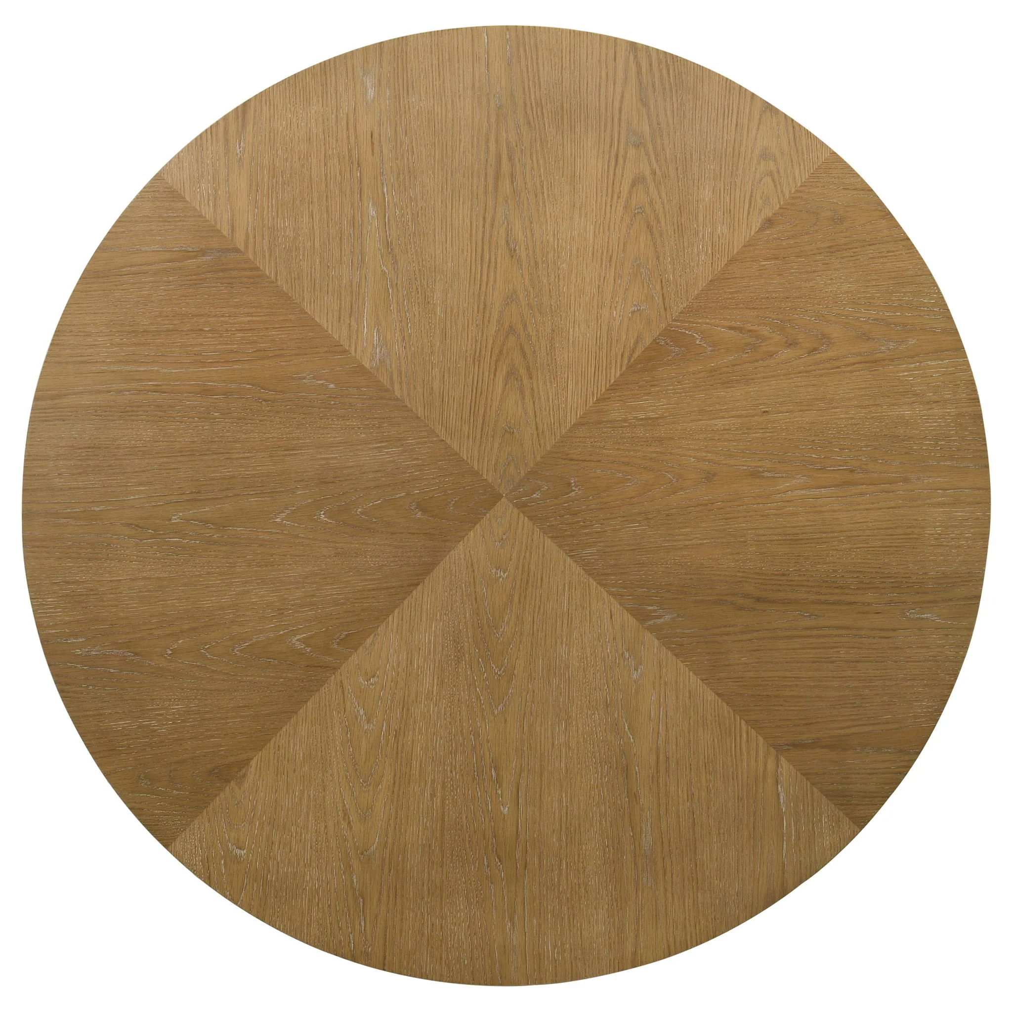Danvers Round 54-inch Wood Dining Table Brown Oak - Image 3