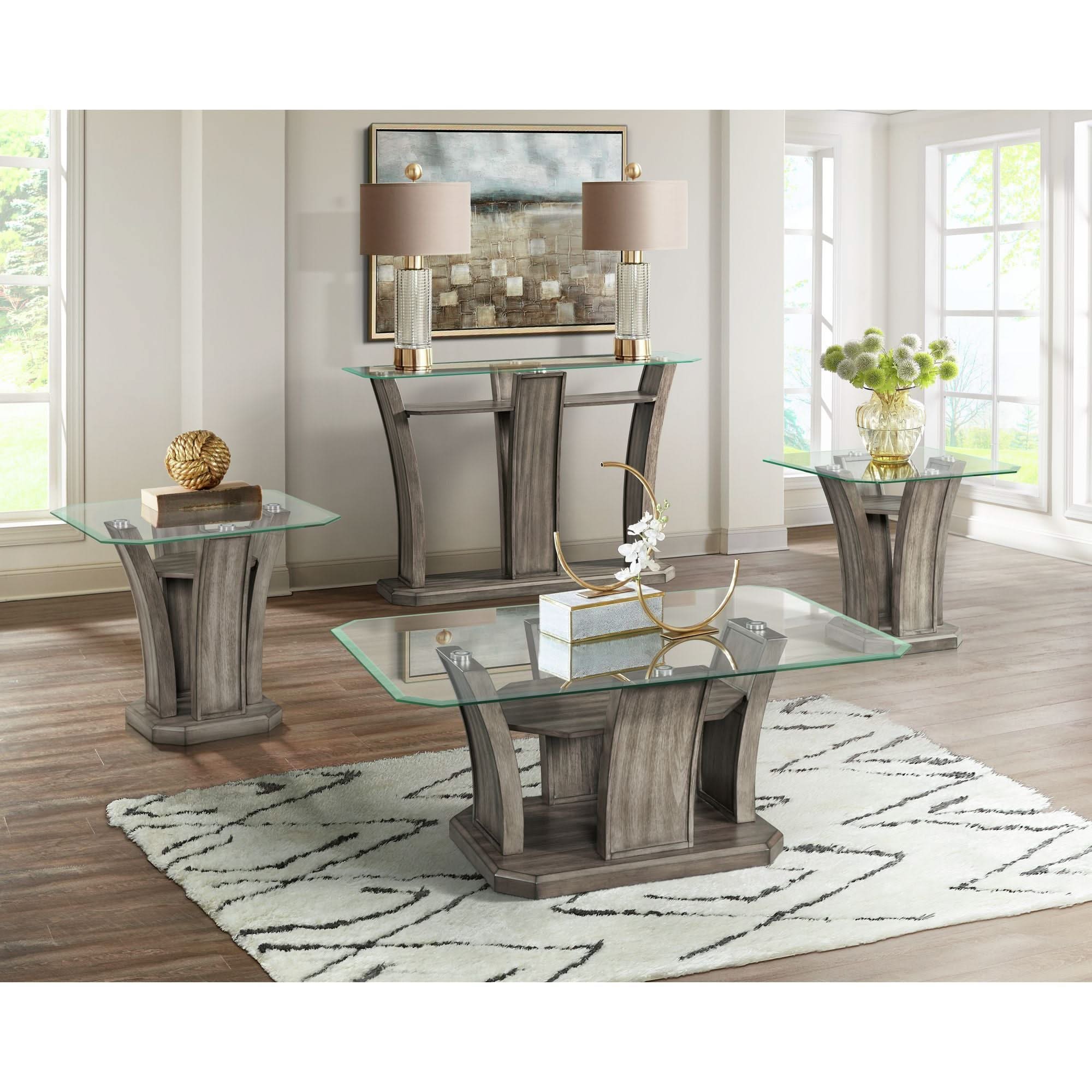 Dapper - Square End Table - Gray - Image 4