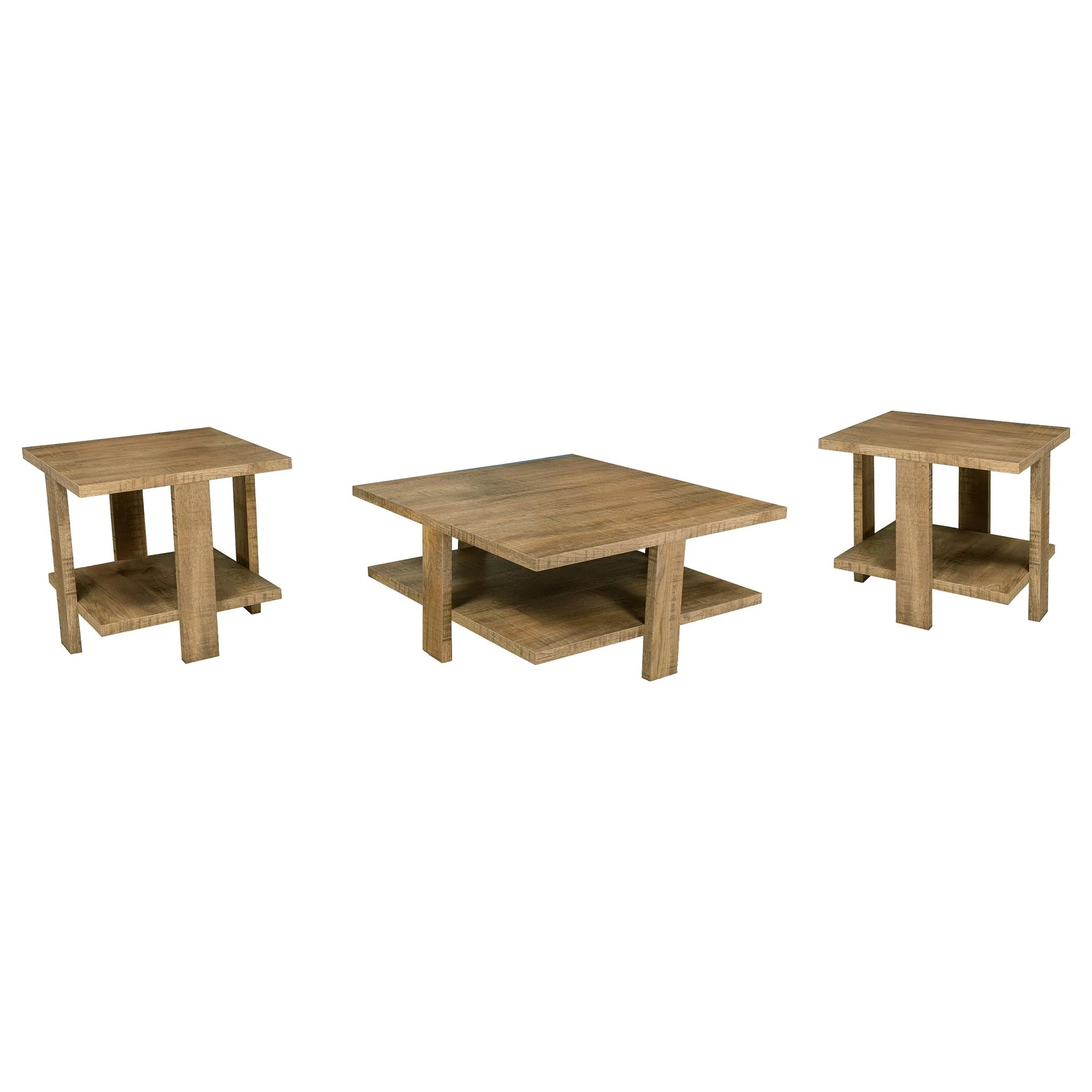 Dawn 3-piece Round Coffee and End Table Set Mango Brown - Image 2
