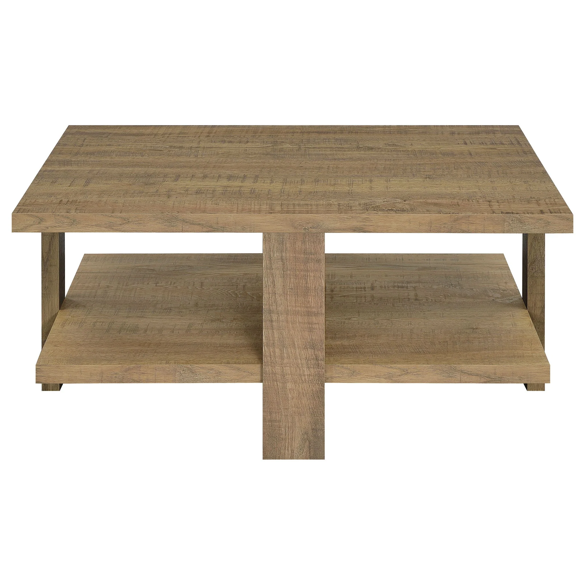 Dawn Square Engineered Wood Coffee Table Mango Brown - Image 3