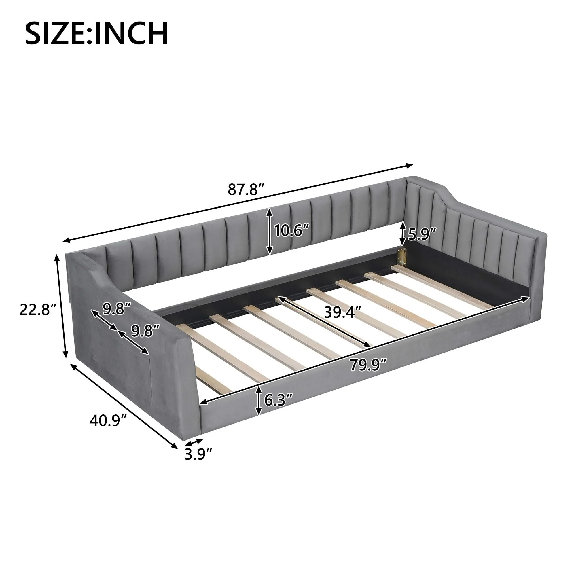 Daybed With Side Storage Pocket - Image 13