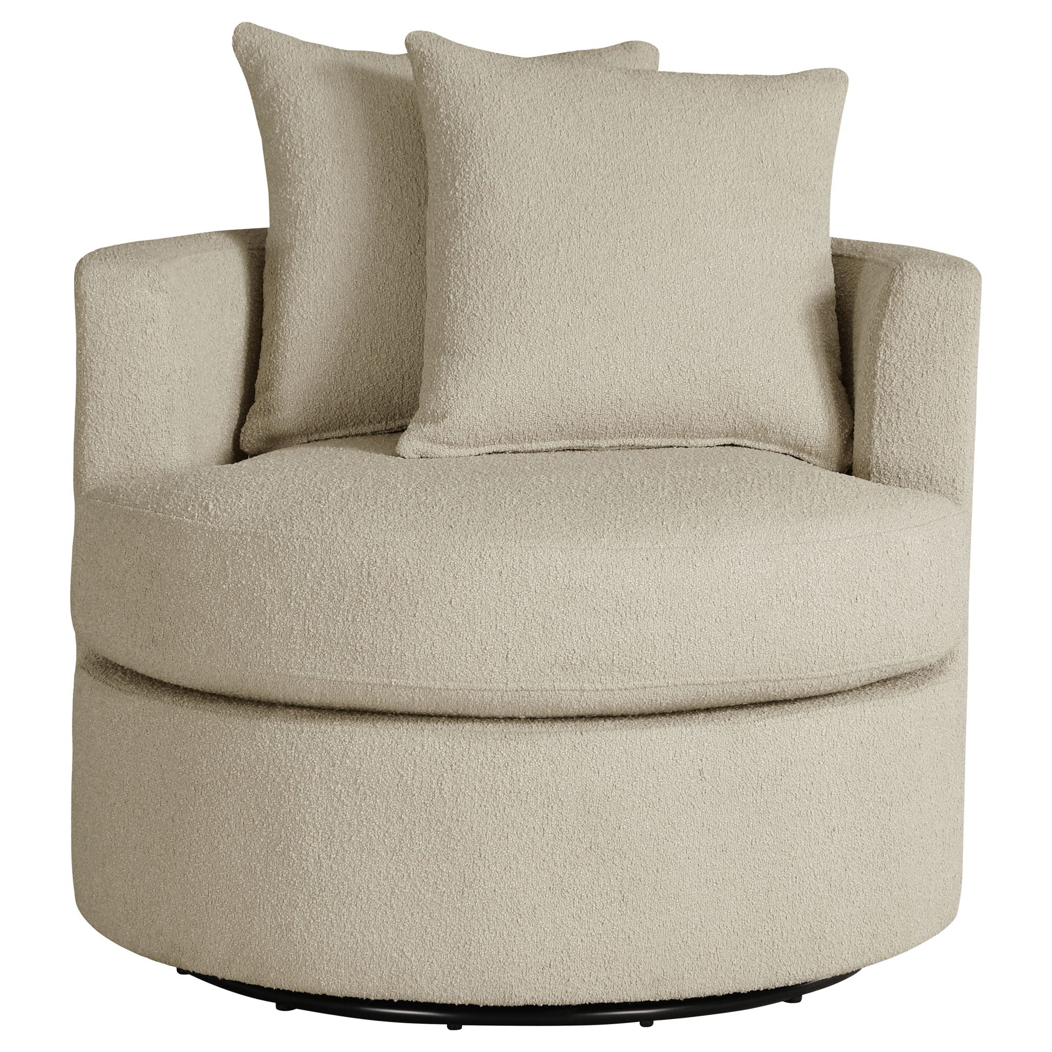 Debbie Upholstered Swivel Accent Chair Camel - Image 4