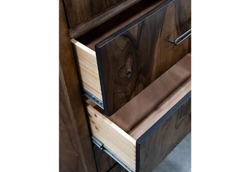 Deepika Brown Mango/Teak 6 Drawers Dresser - Image 5
