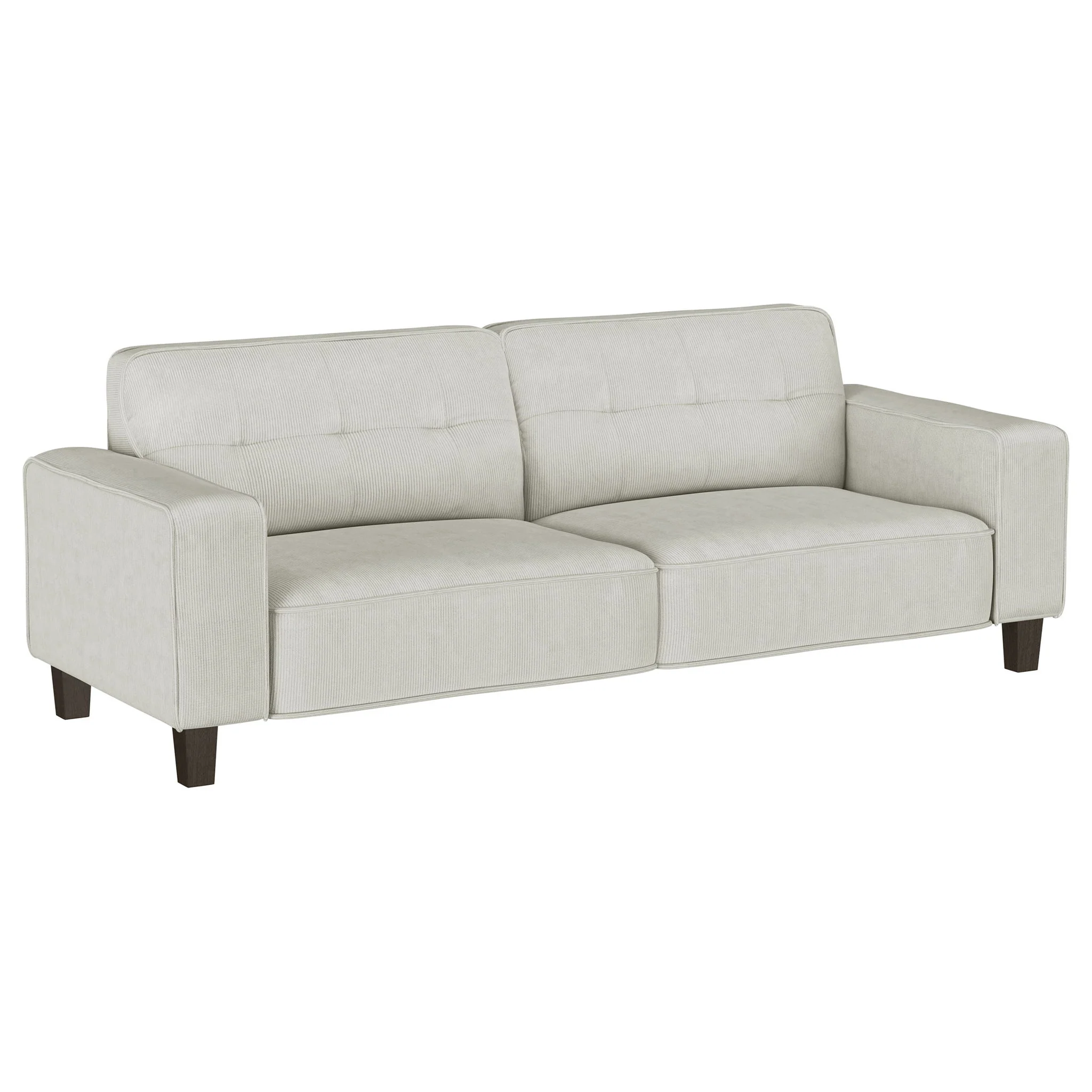 Deerhurst 2-piece Upholstered Track Arm Sofa Set Greige - Image 3