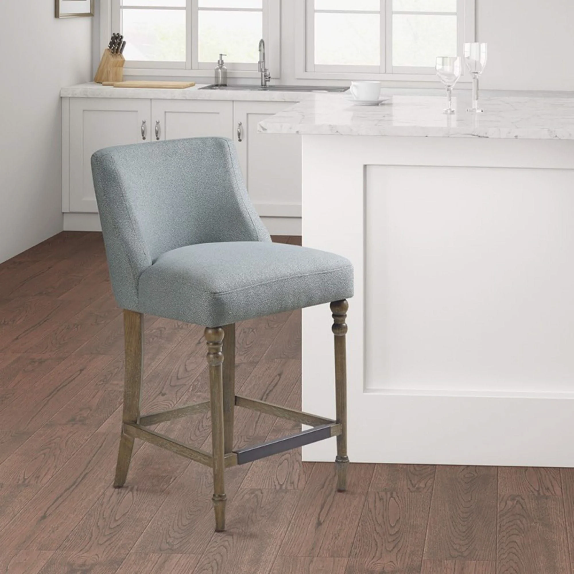 Delaney - Counter Stool - Blue - Image 4