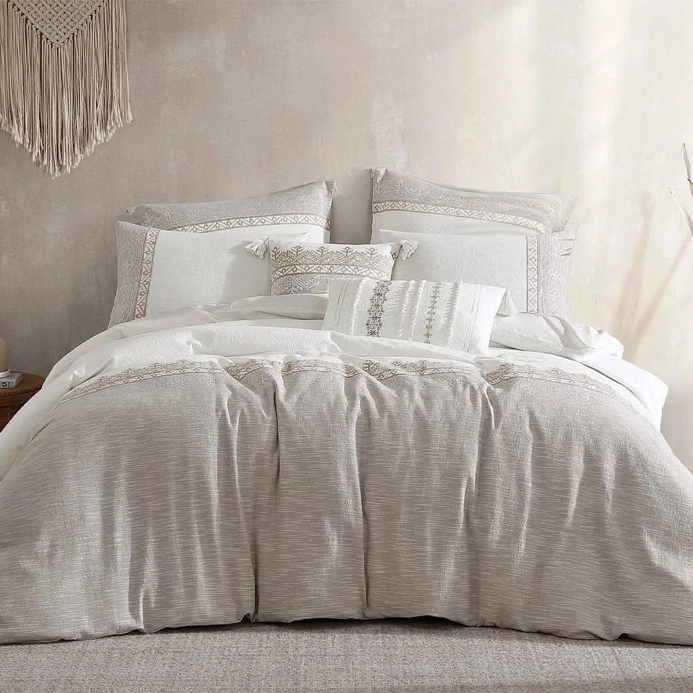 Porto Brown Contemporary 13PC Queen Bedroom Package with Mattress & Comforter Set - Image 15