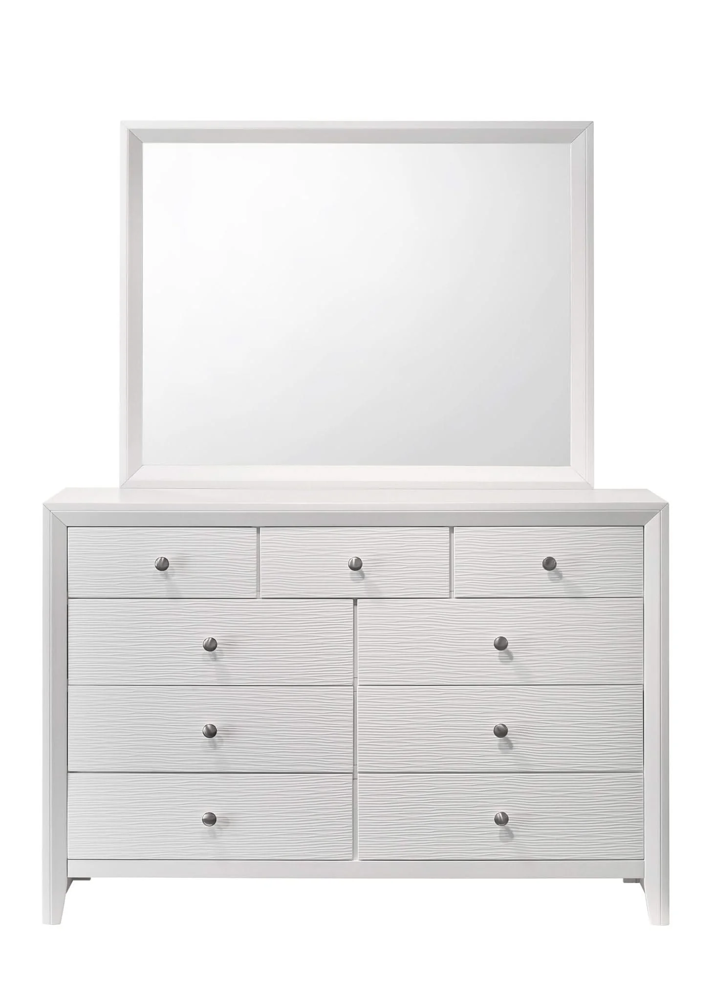 Denker - King 4 Piece Bedroom Set - White - Image 4