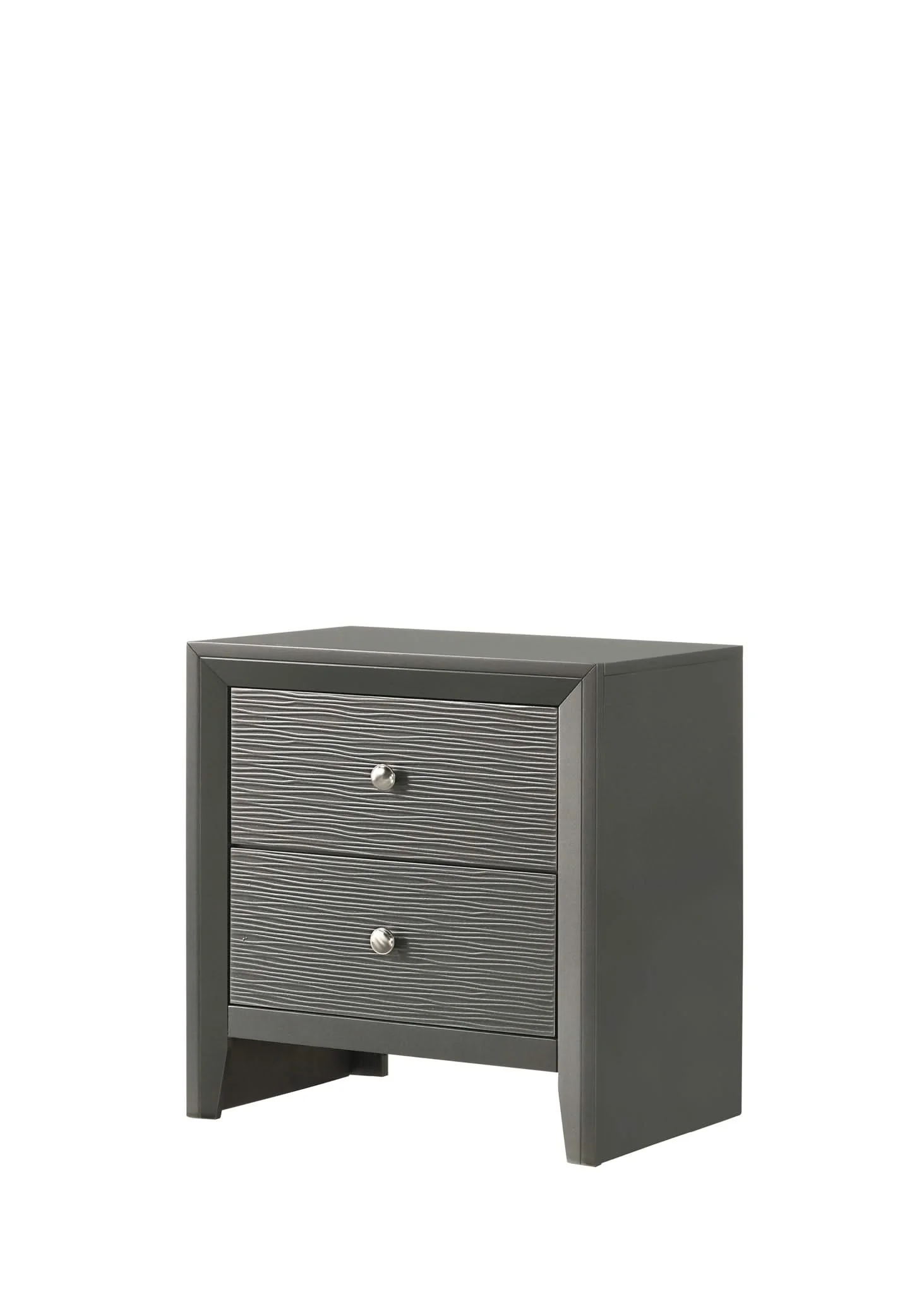Denker - Twin 4 Piece Bedroom Set - Gun Metal - Image 3