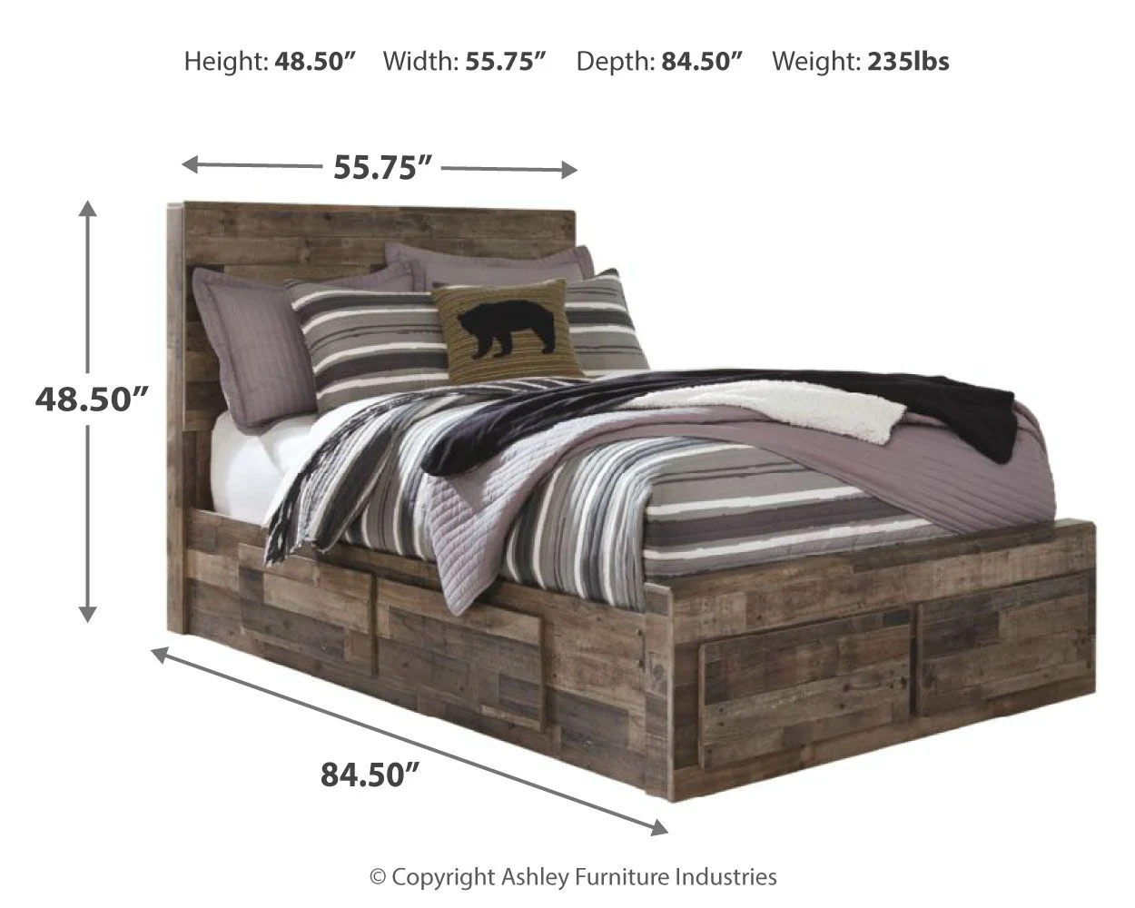 Derekson - Panel Bed - Image 21