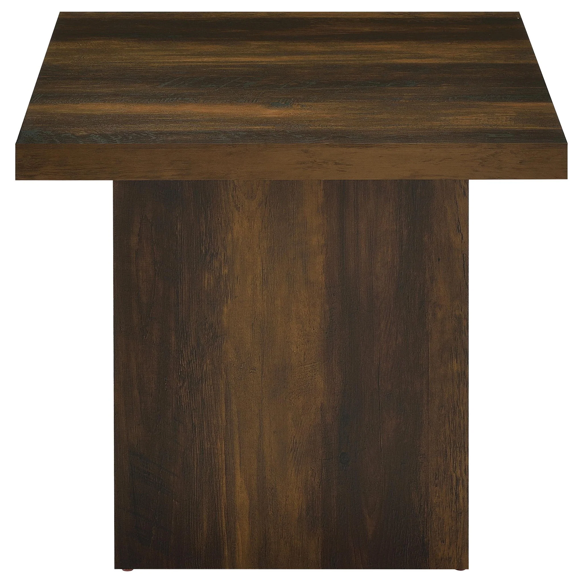 Devar 2-piece Square Coffee and End Table Set Dark Pine - Image 3
