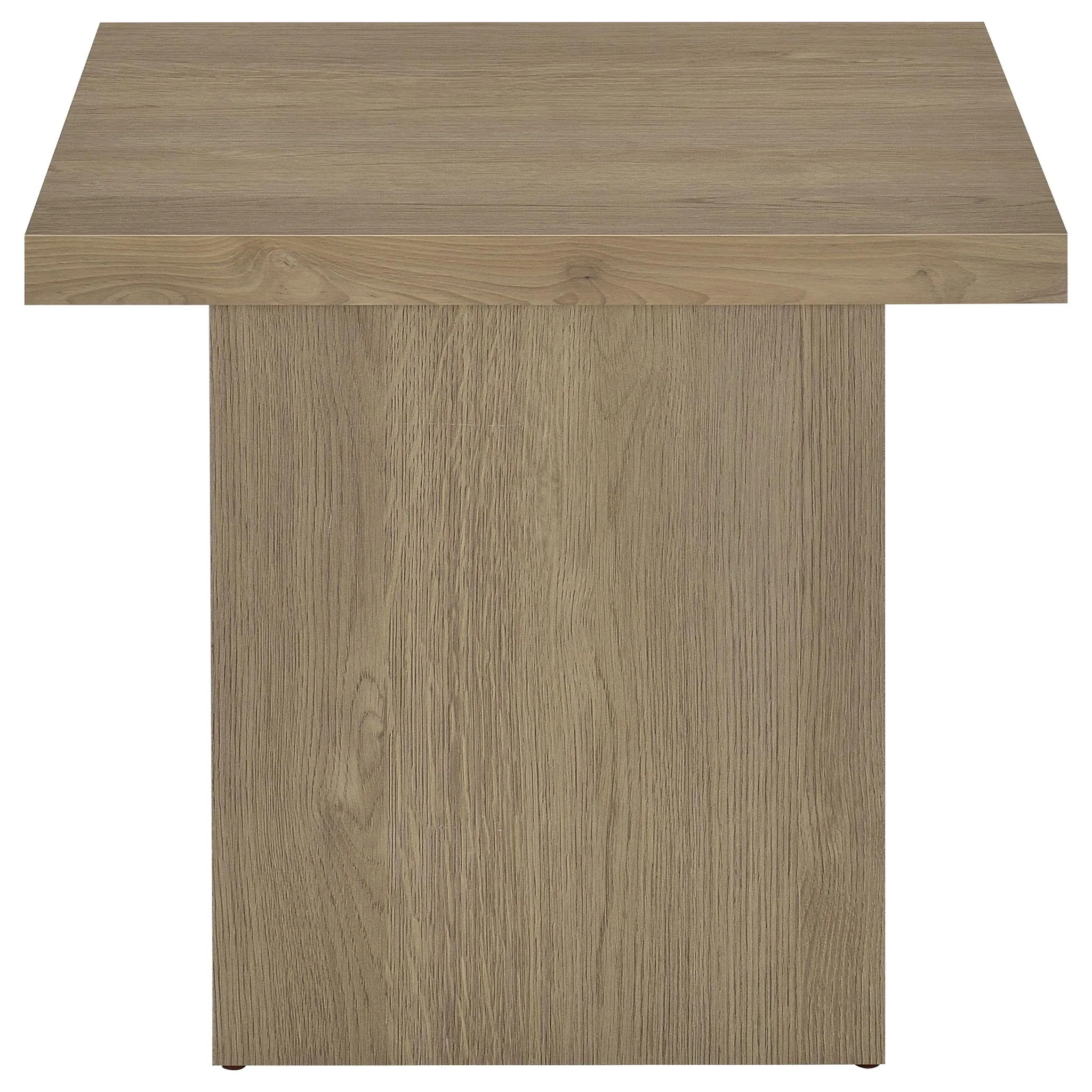 Devar 3-piece Square Cocktail Coffee End Table Set Latte - Image 4