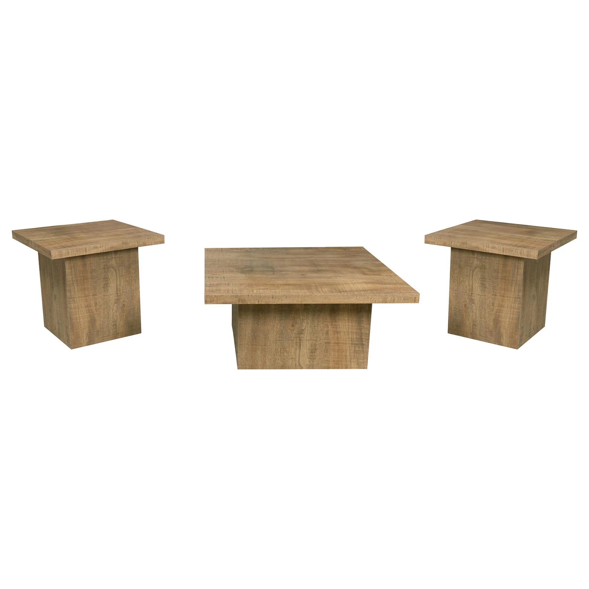 Devar 3-piece Square Coffee and End Table Set Mango - Image 4