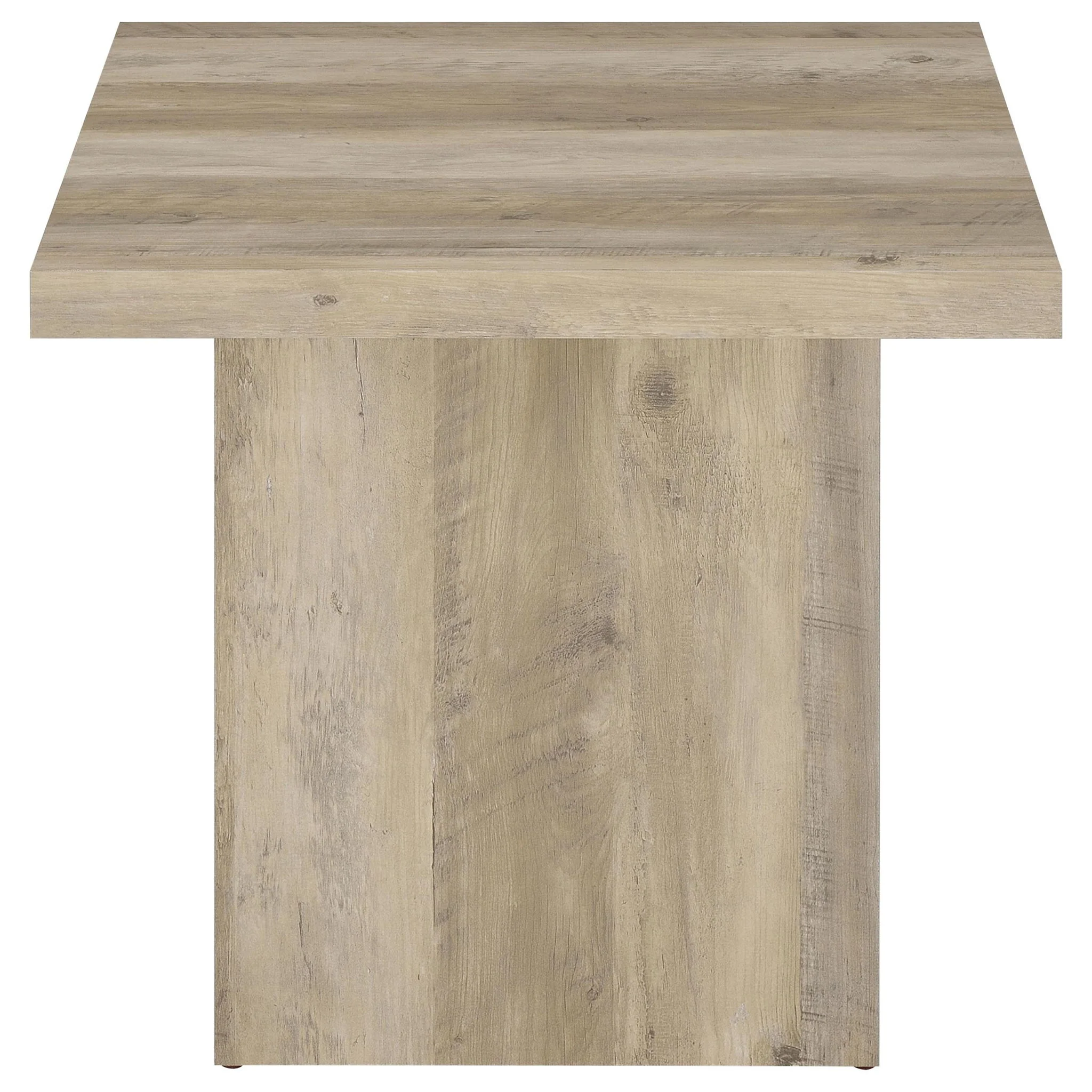 Devar 3-piece Square Coffee End Table Set Distressed Pine - Image 3