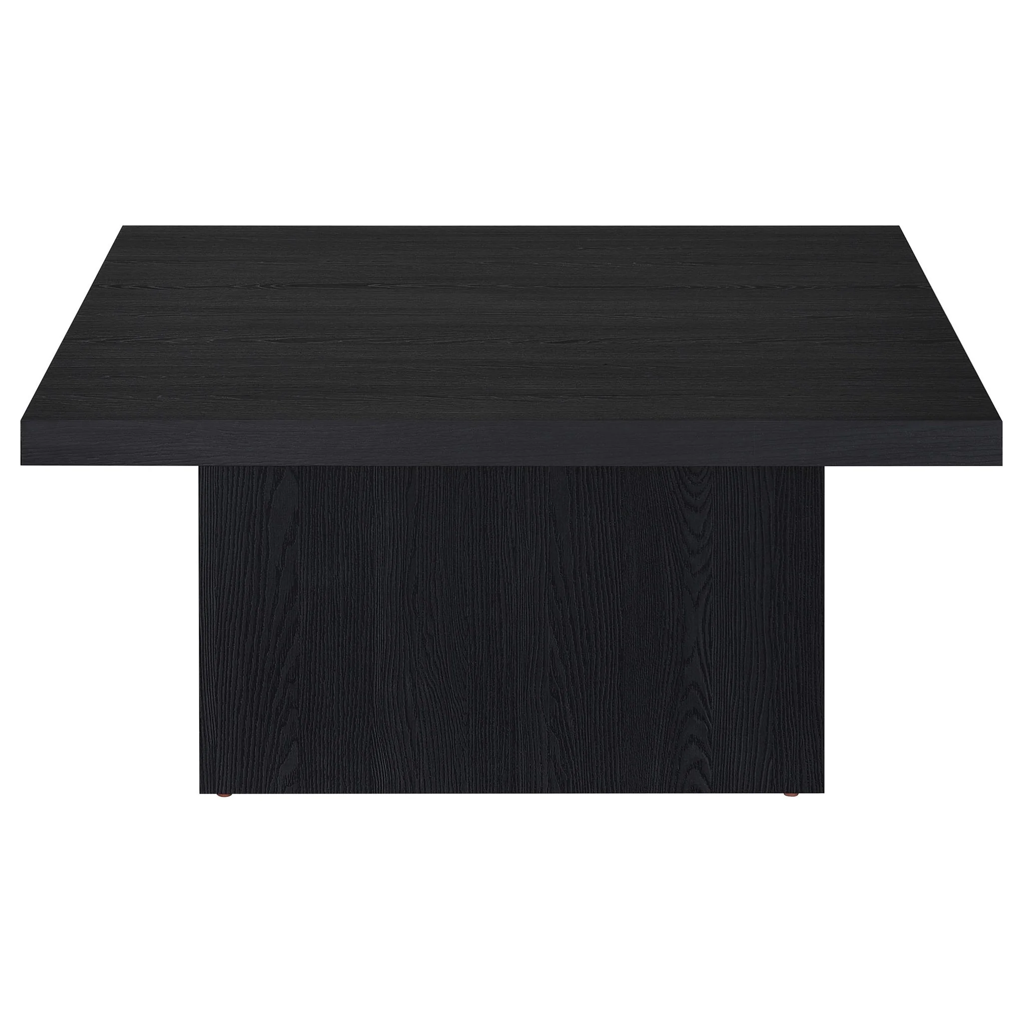 Devar Square Engineered Wood Cocktail Coffee Table Black - Image 2