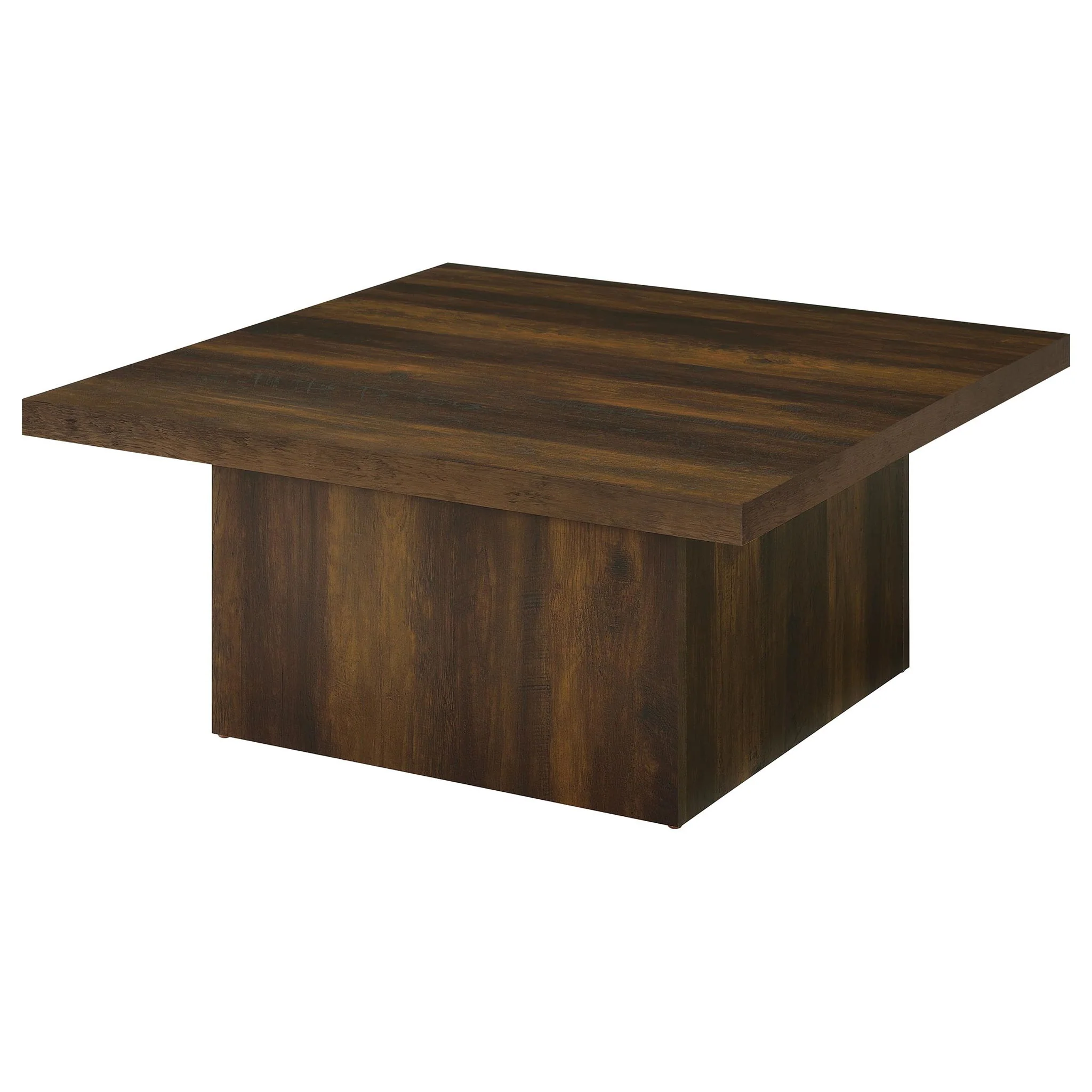 Devar Square Engineered Wood Cocktail Coffee Table Dark Pine - Image 2