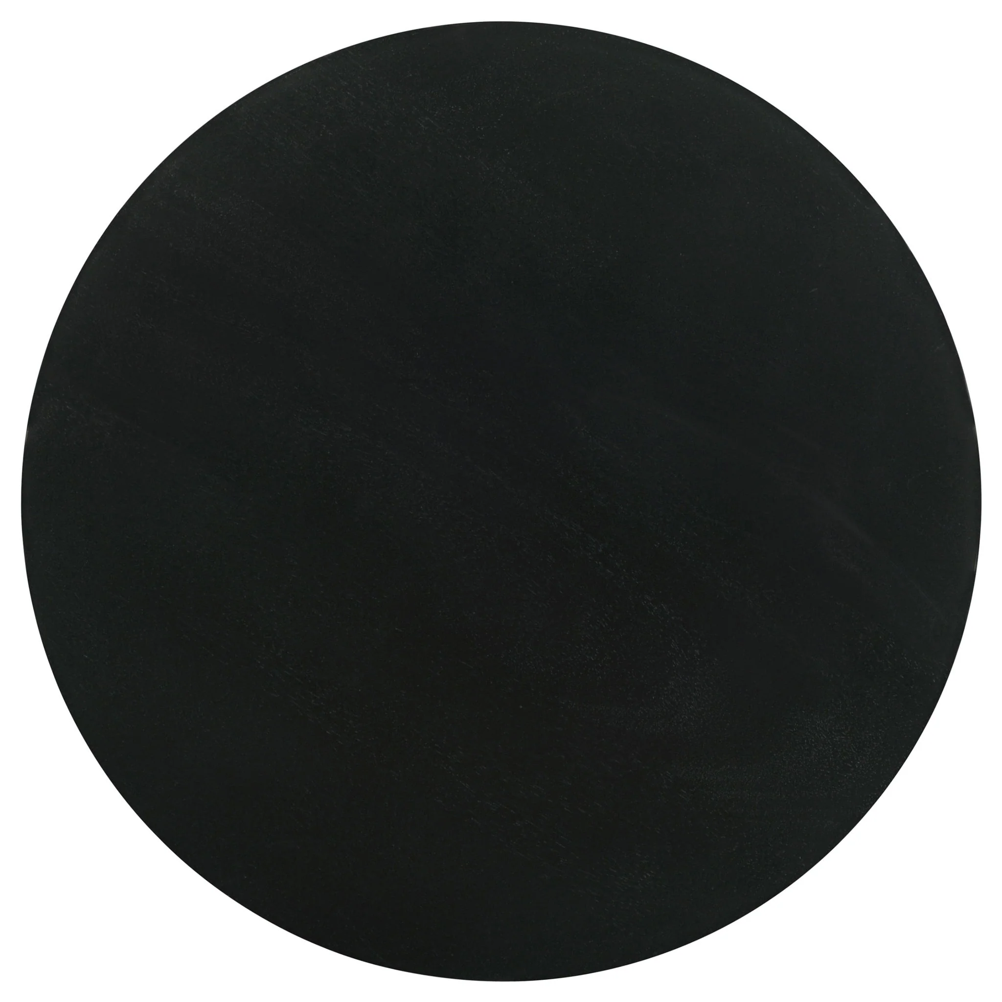 Dianella Round Pedestal Base Accent Side Table Black Stain - Image 4