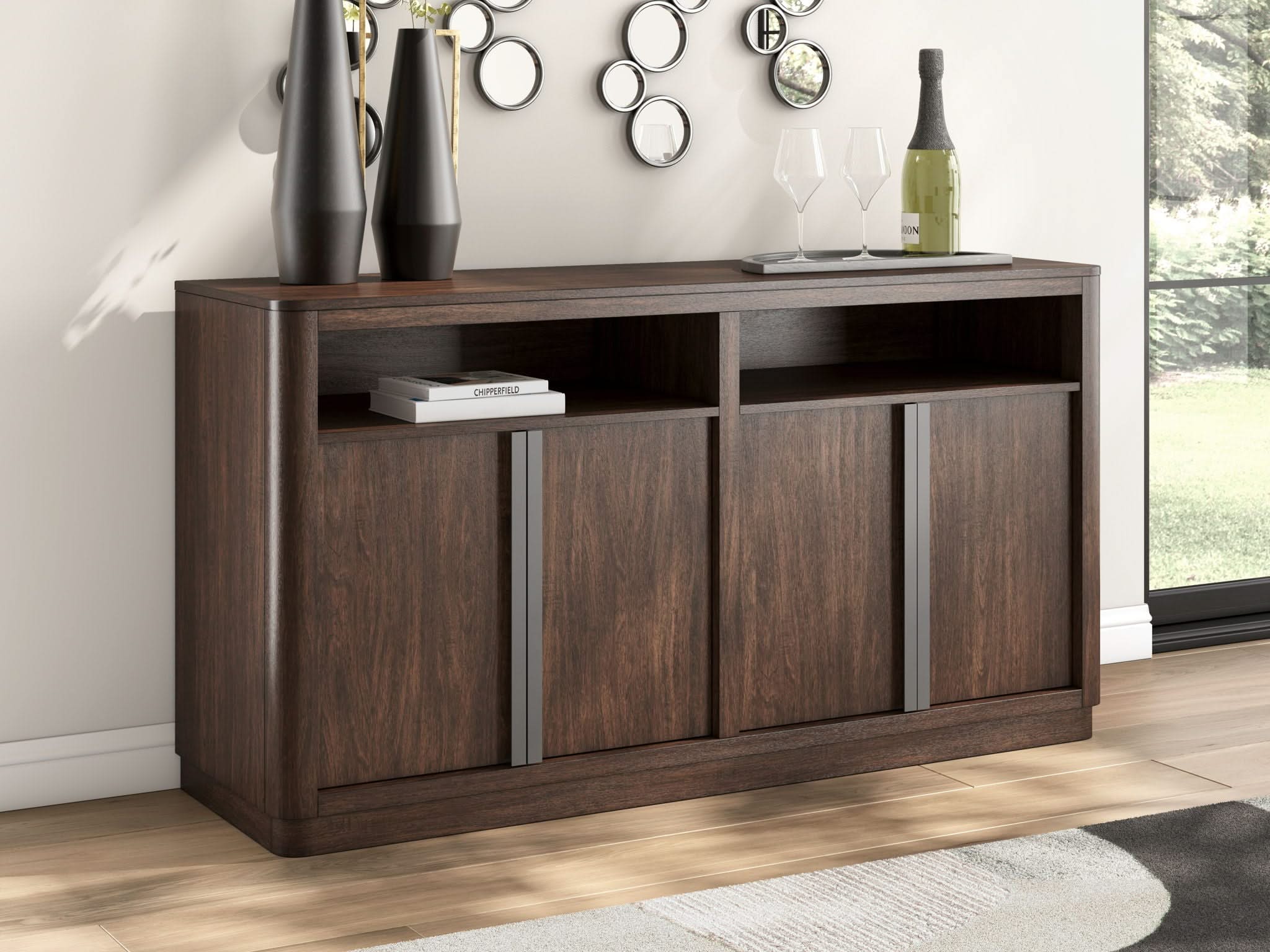 Dilenno - Dining Room Server - Dark Brown - Image 3