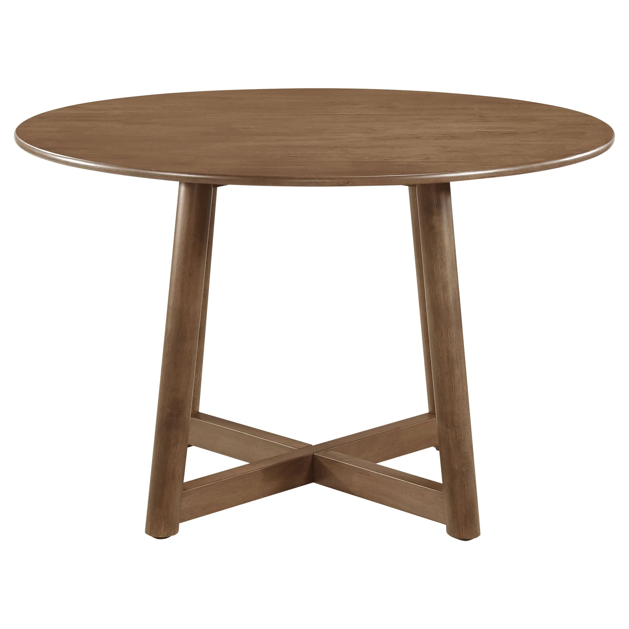 Dinah 5-piece Round Solid Wood Dining Set Walnut - Image 2