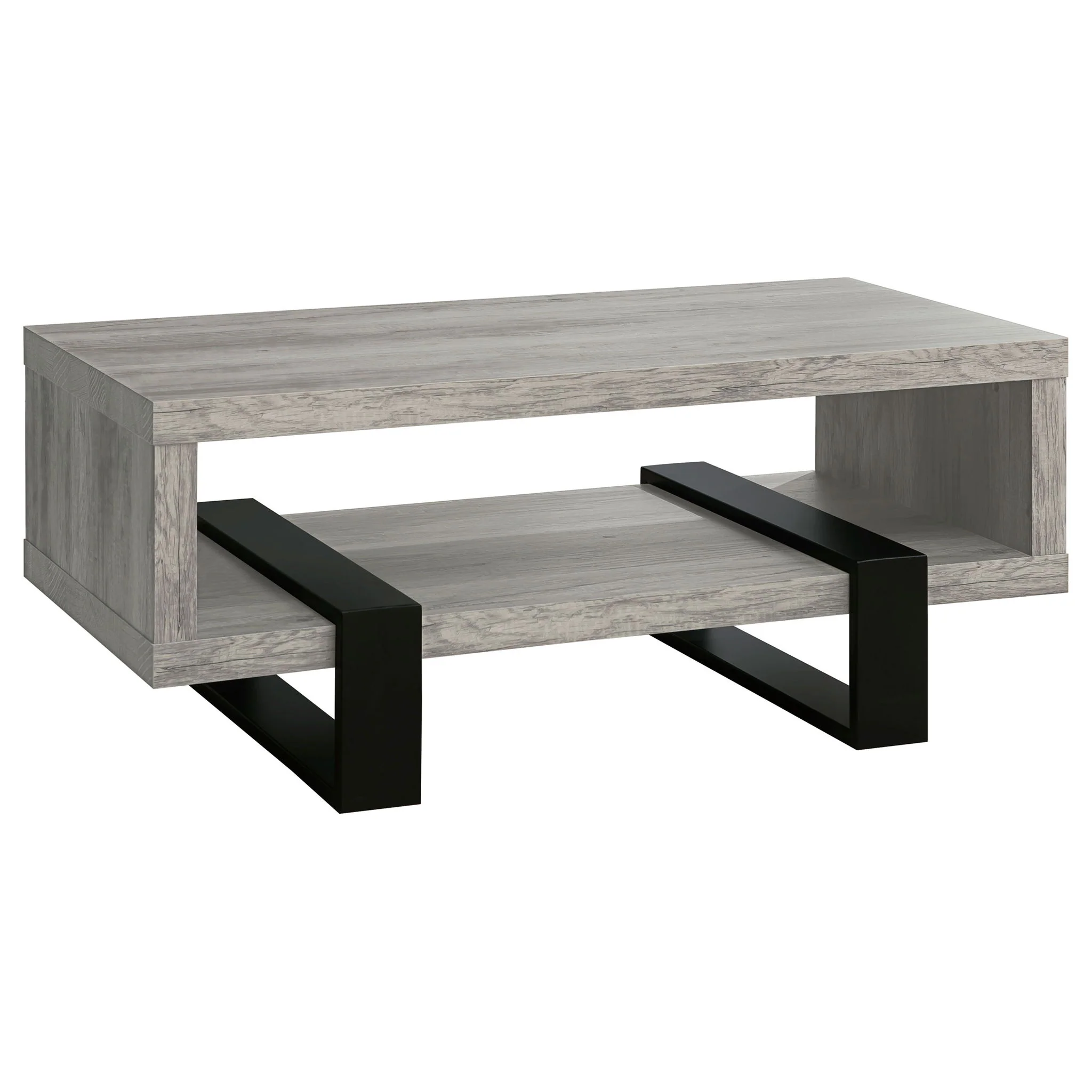 Dinard Engineered Wood Cocktail Coffee Table Grey Driftwood