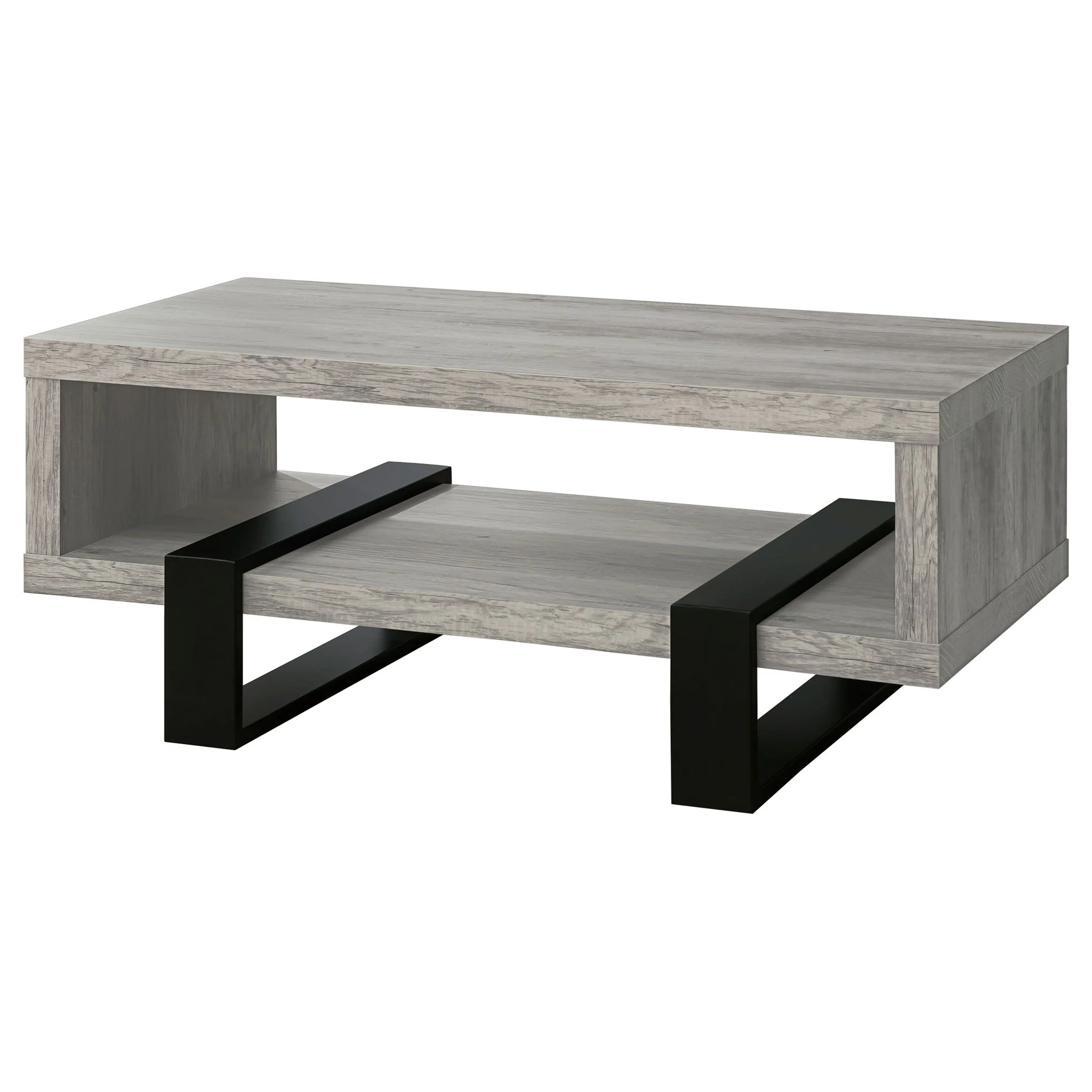 Dinard Engineered Wood Cocktail Coffee Table Grey Driftwood - Image 3