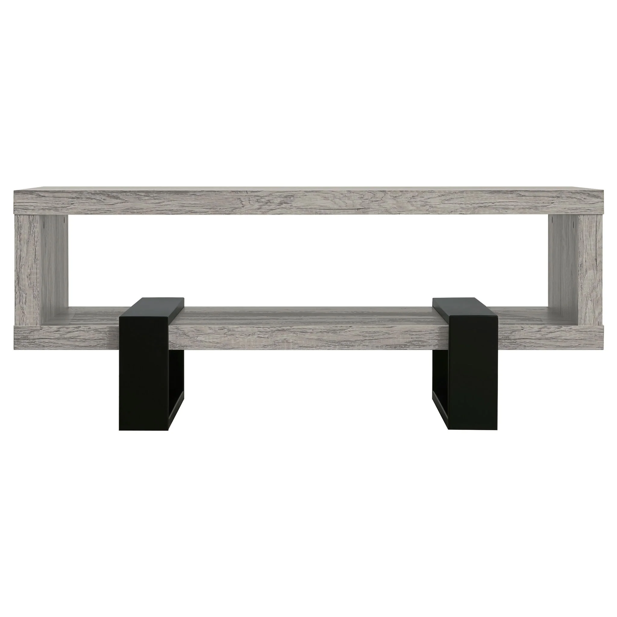 Dinard Engineered Wood Cocktail Coffee Table Grey Driftwood - Image 4