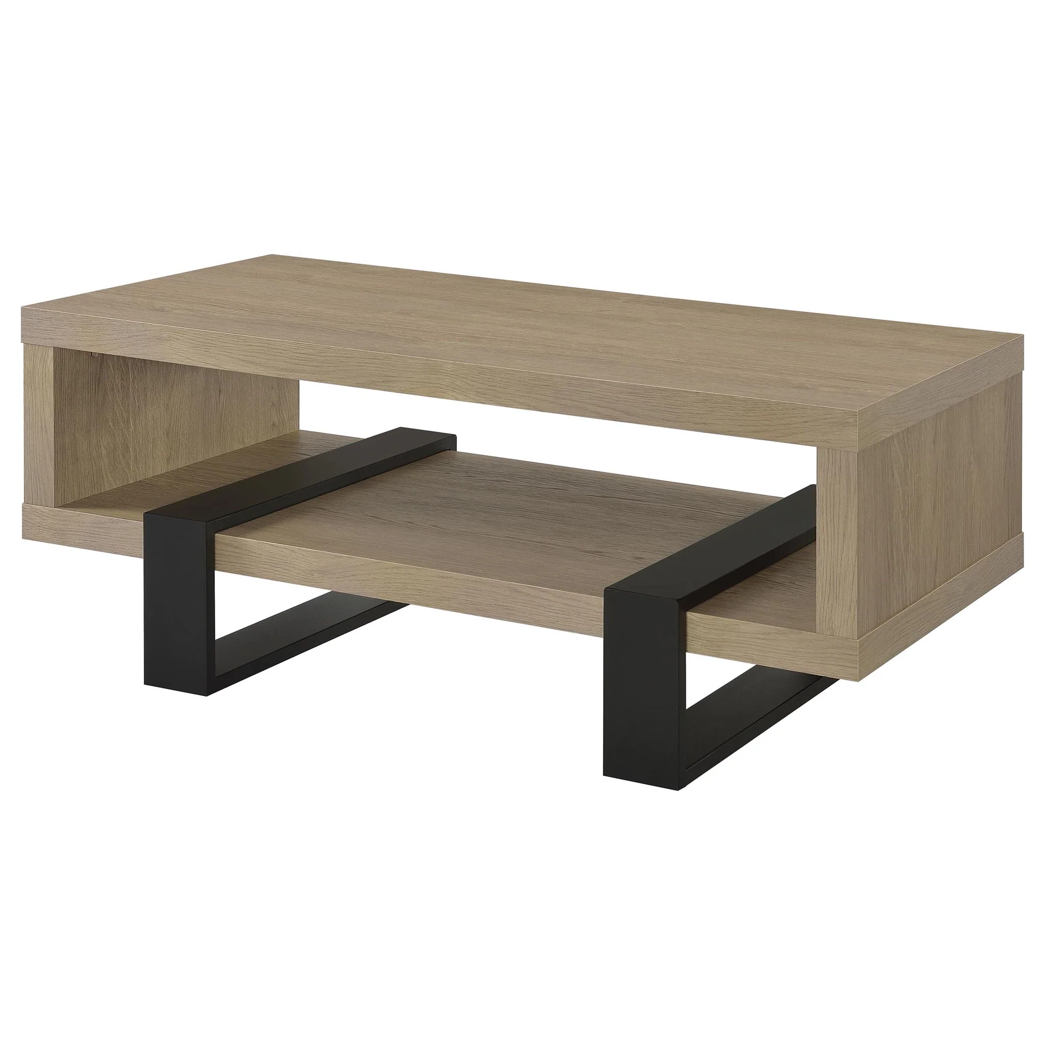 Dinard Engineered Wood Cocktail Coffee Table Latte - Image 2