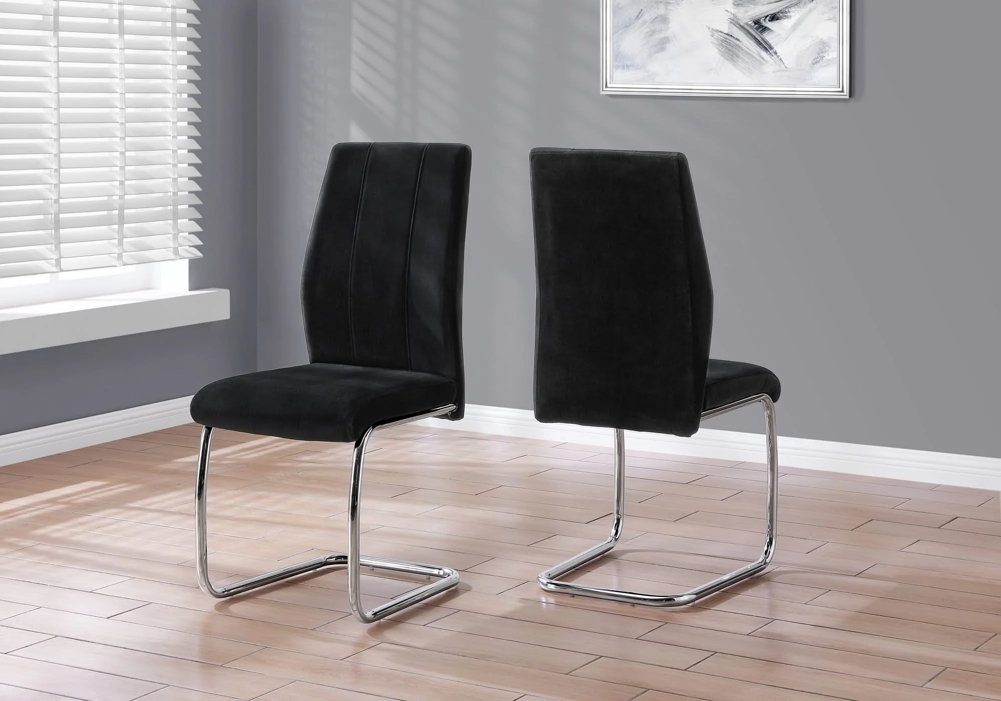Dining Chair, Side Upholstered For Dining Room, Contemporary & Modern (Set of 2) - Image 3