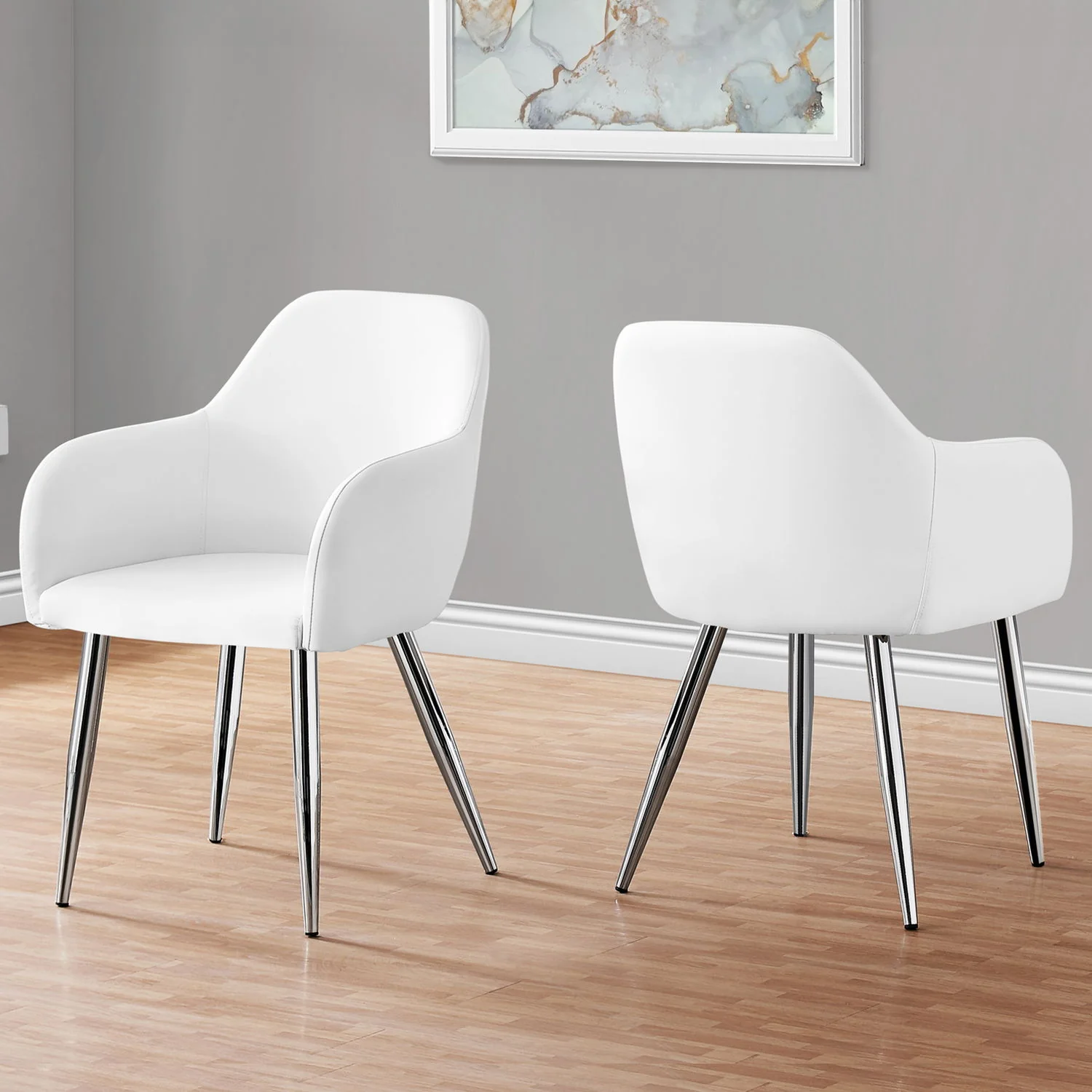 Dining Side Chair, Upholstered For Dining Room, Contemporary & Modern (Set of 2) - Image 4