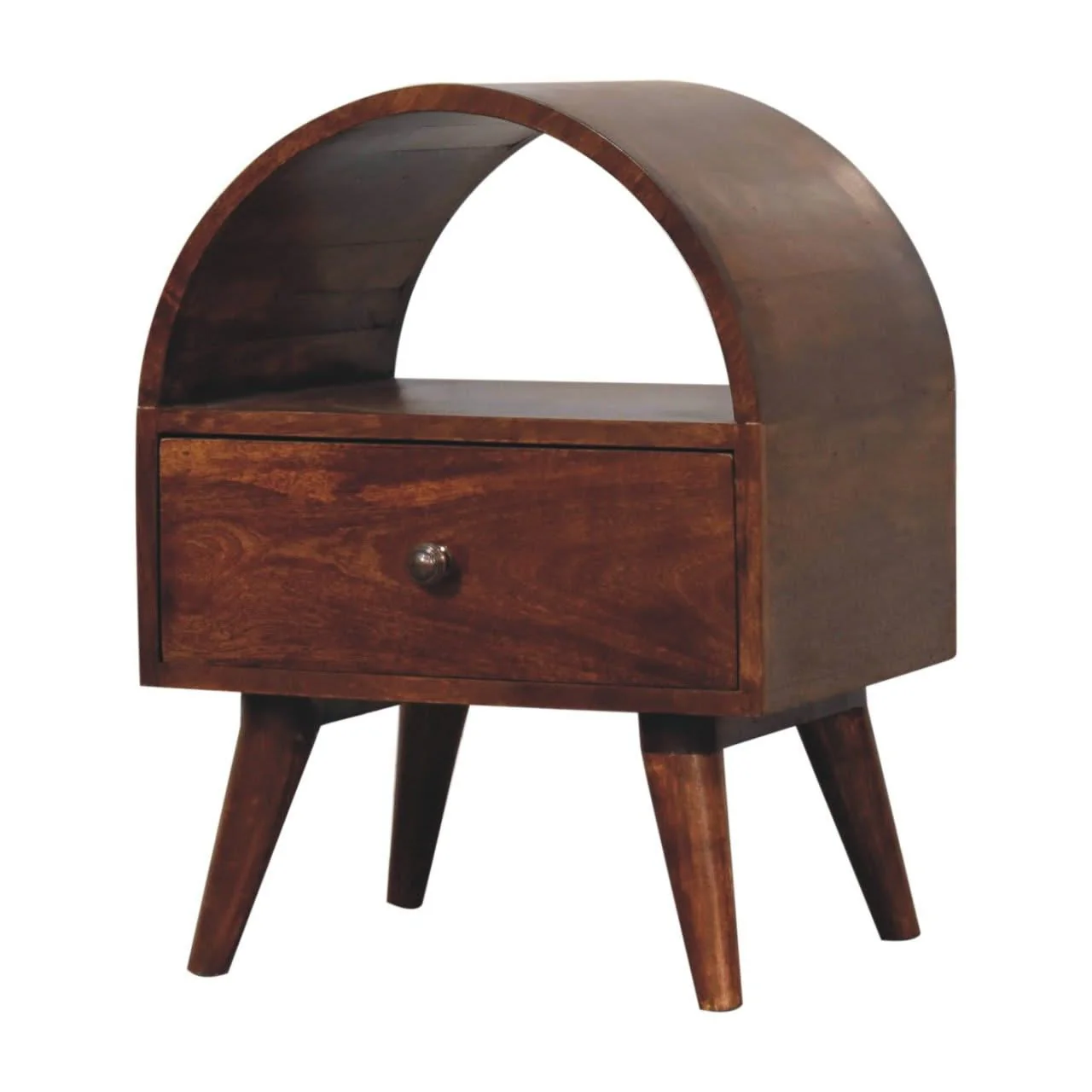 Dome Bedside Table - Brown - Image 3