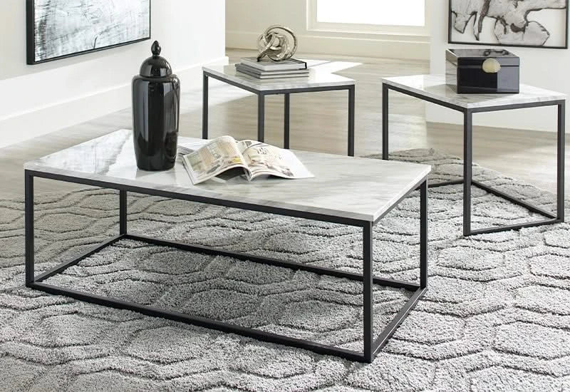 Donnesta Contemporary Nesting 3 PC Coffee Table Set - Image 4