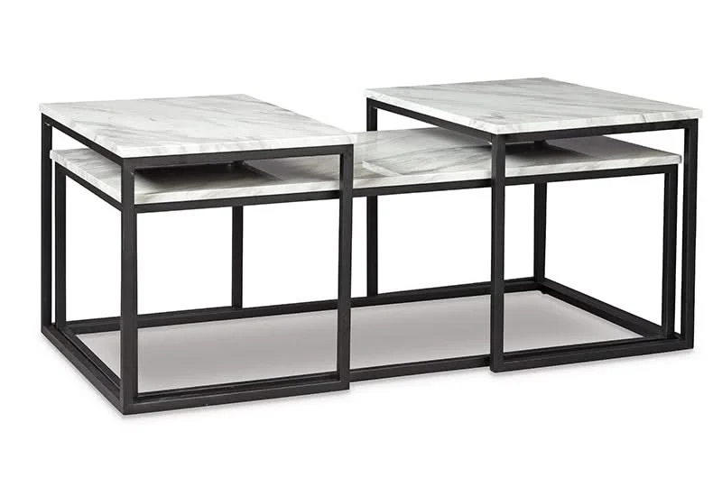Donnesta Contemporary Nesting 3 PC Coffee Table Set - Image 5