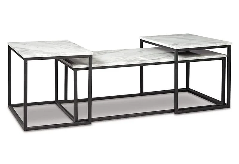 Donnesta Contemporary Nesting 3 PC Coffee Table Set - Image 6