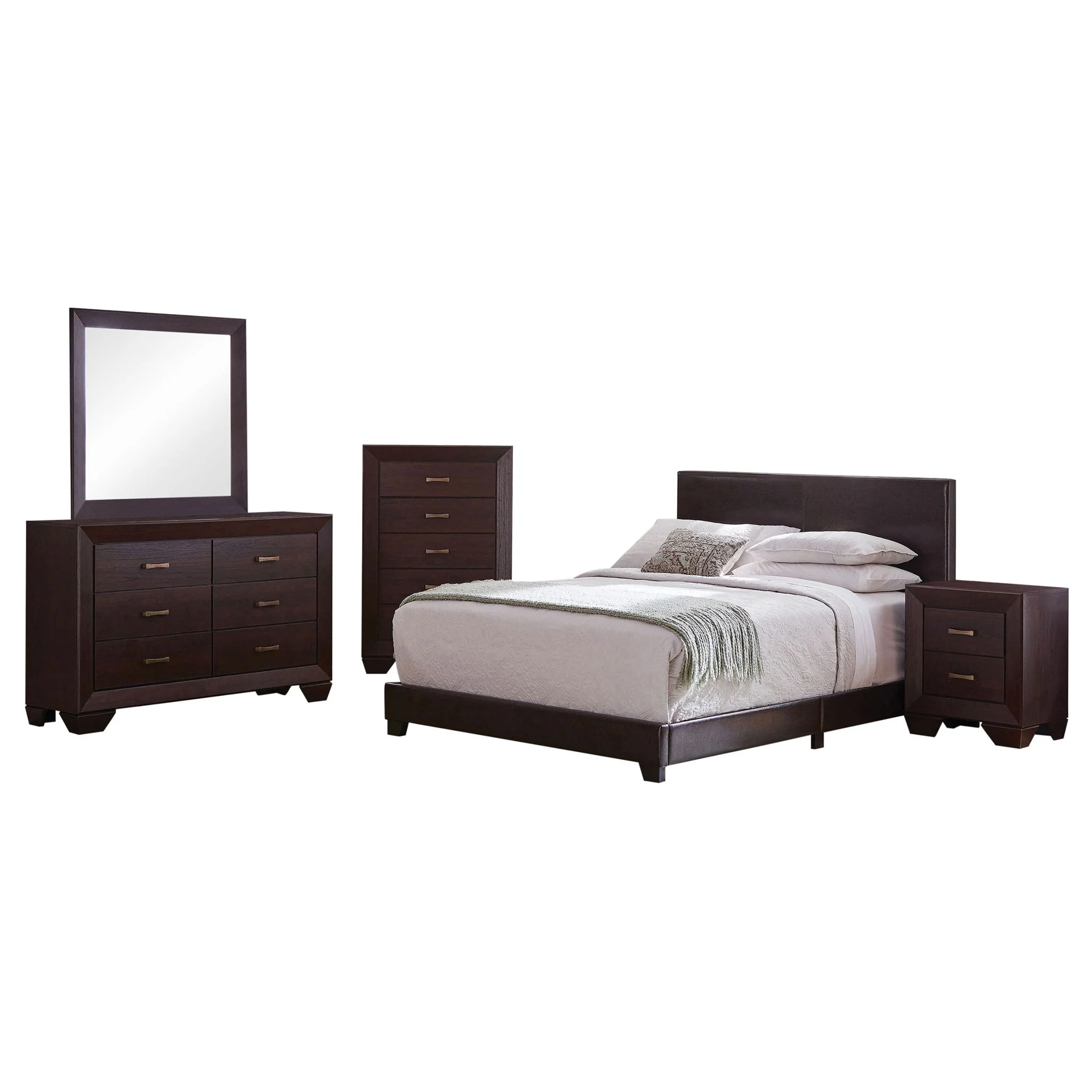 Dorian 5-piece Queen Bedroom Set Dark Cocoa - Image 3