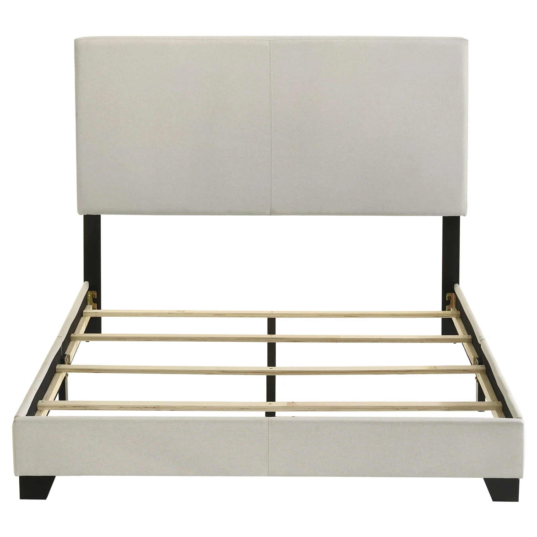 Dorian Fabric Upholstered Full Panel Bed Cream - Image 4