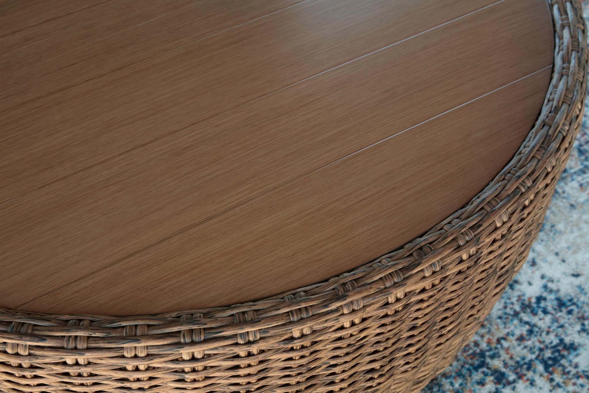 Double Point - Round Cocktail Table - Beige - Image 2