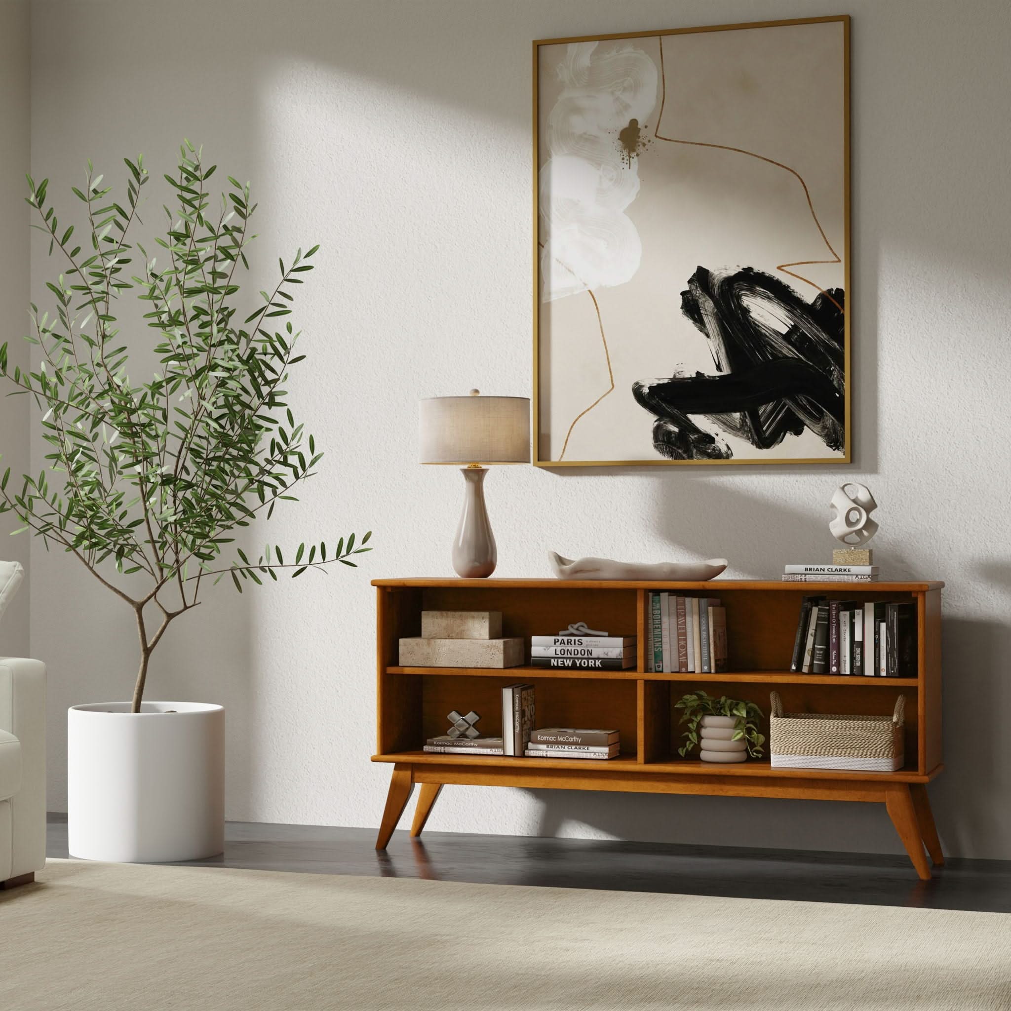 Draper - Handcrafted Low Bookcase - Image 17