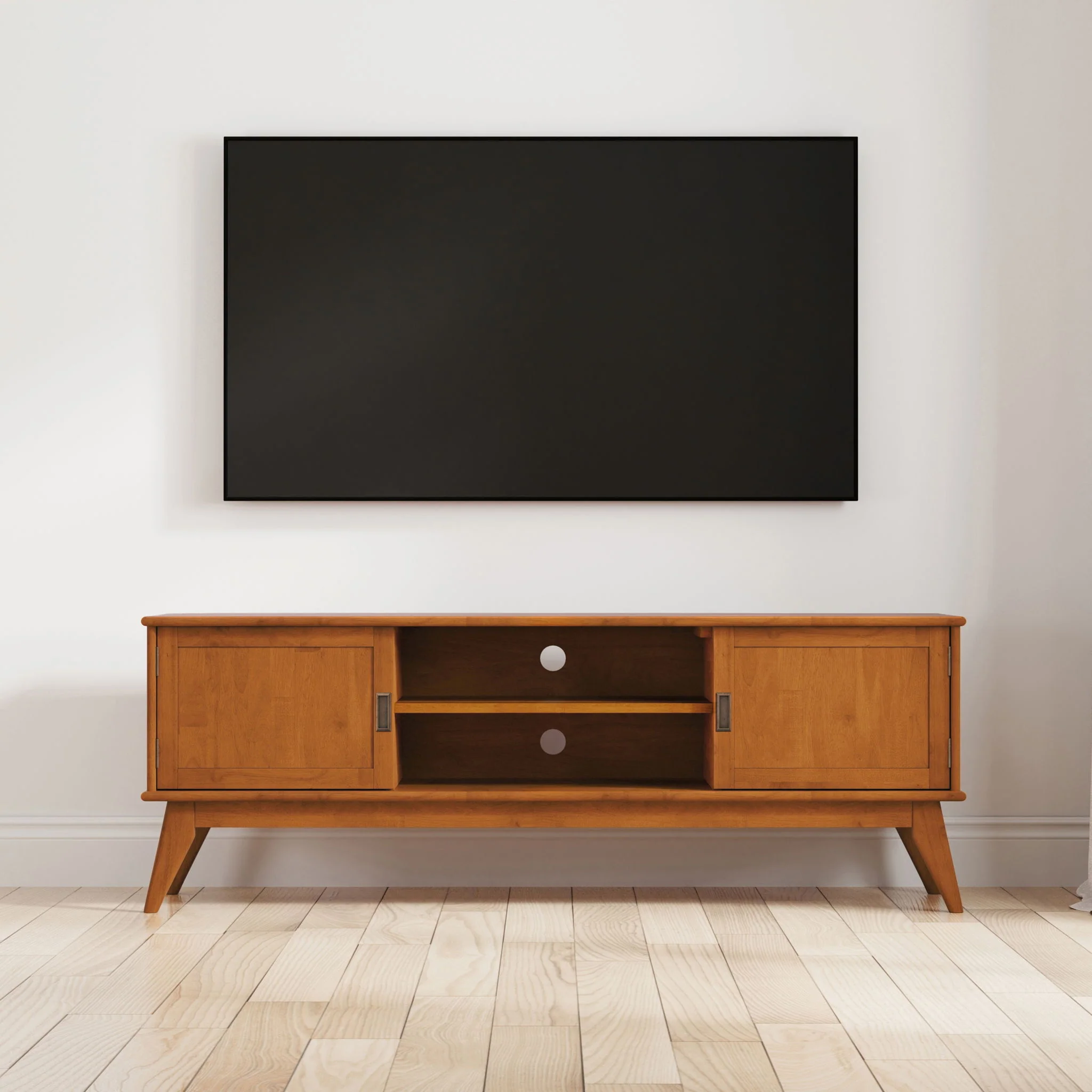 Draper - Handcrafted Mid Century Low TV Media Stand - Image 24