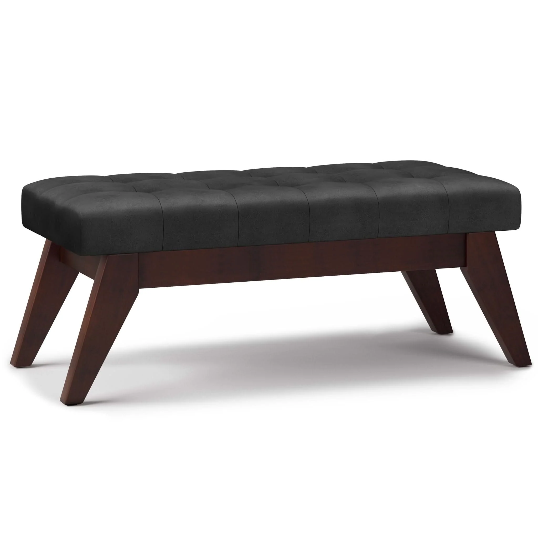 Draper - Upholstered Mid Century Tufted Ottoman Bench - Image 2