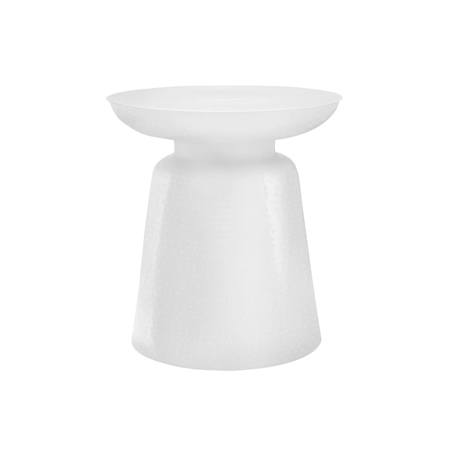 Drum Accent Side Table, Hammered Texture - Image 2