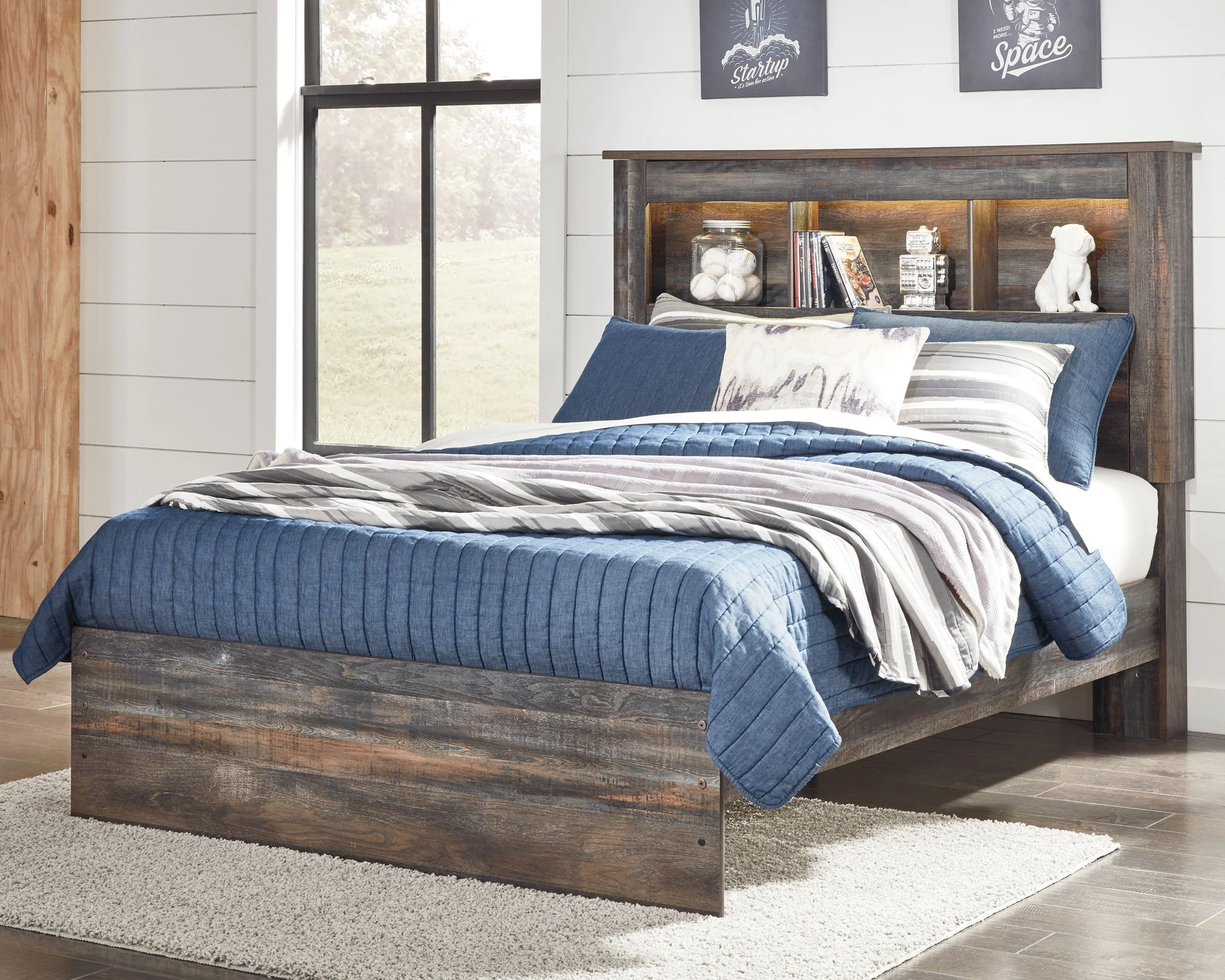 Drystan - Panel Bookcase Bed - Image 10